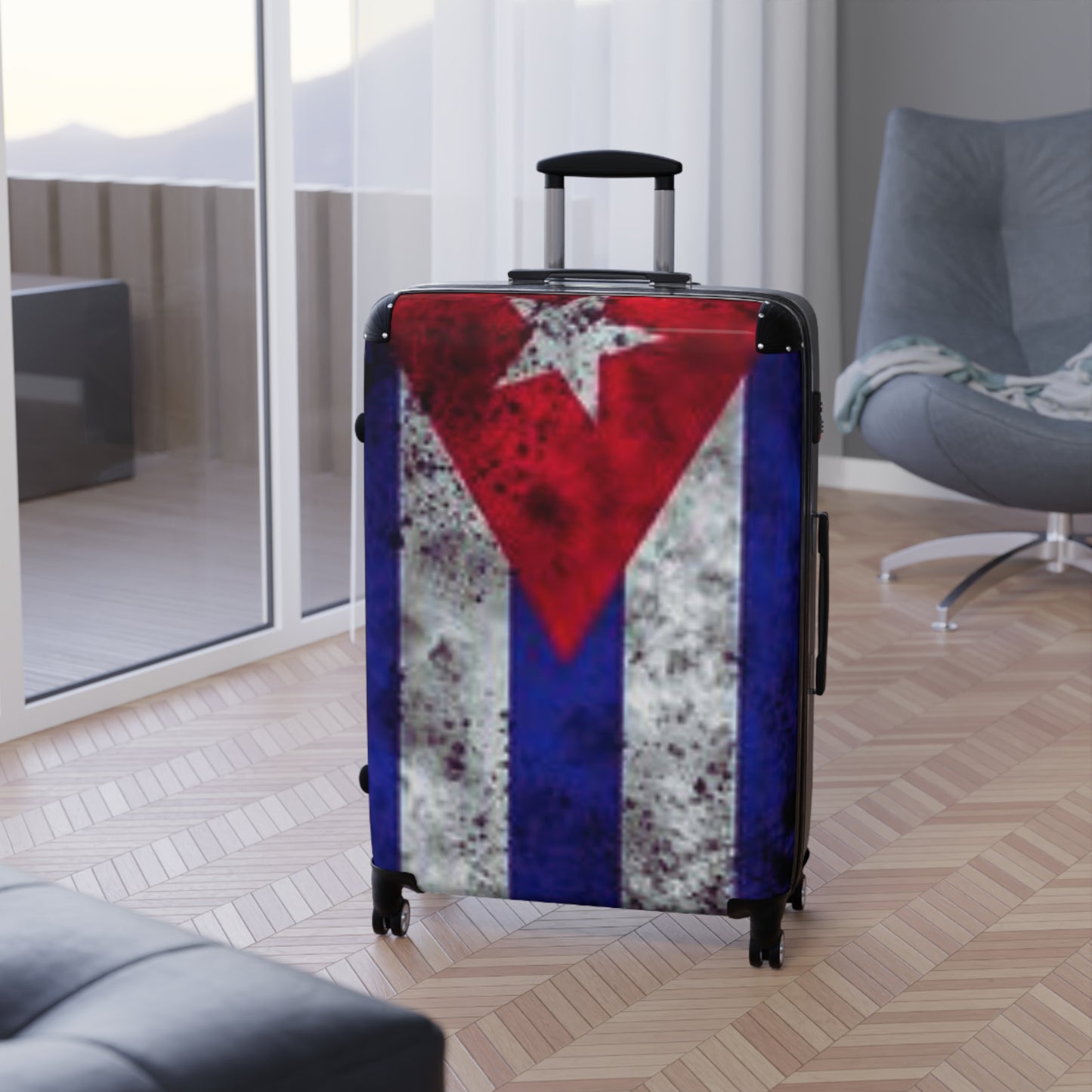 Cuban Flag Suitcase