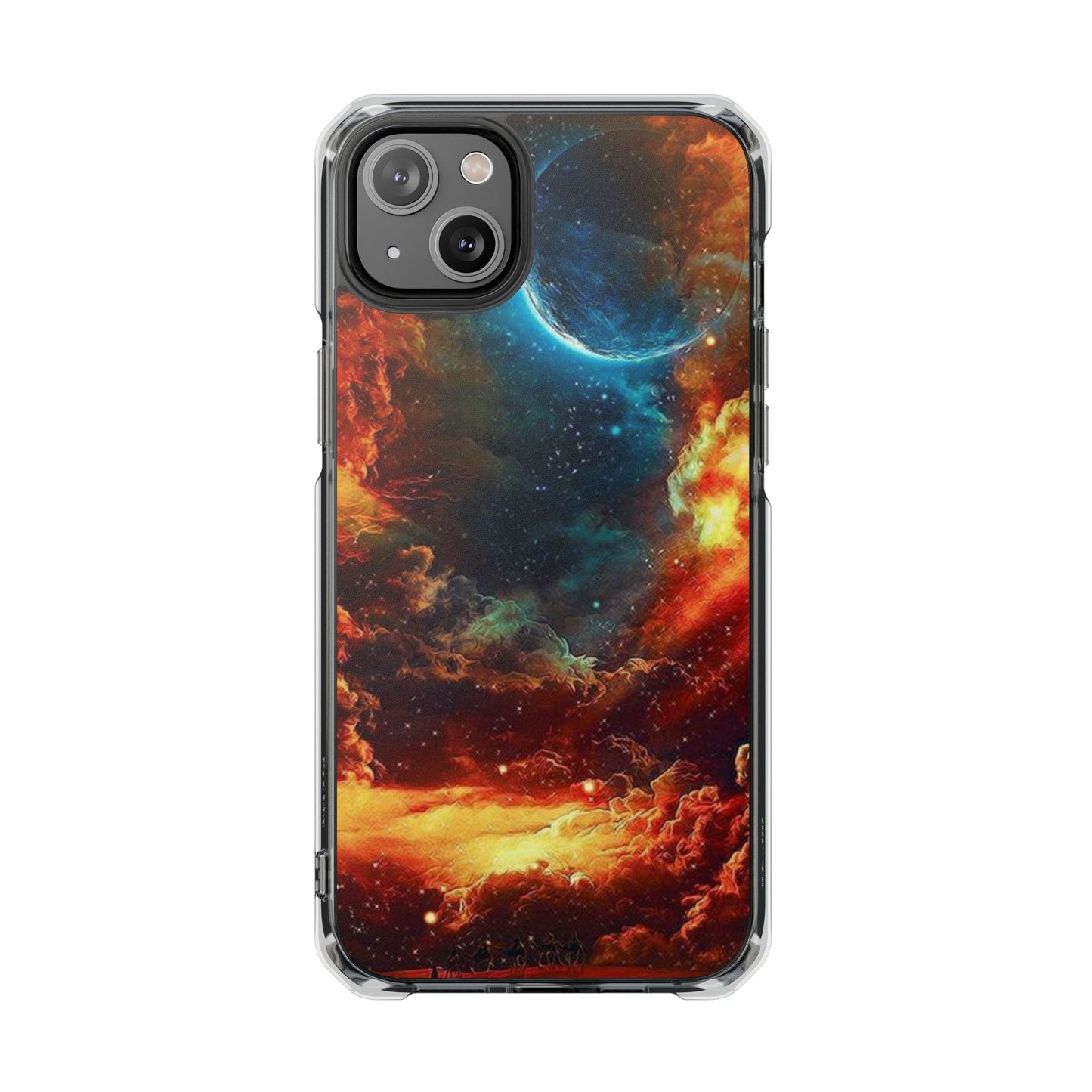 Space Clouds | Iphone 16 Pro Max | Magnetic Clear Impact Cases