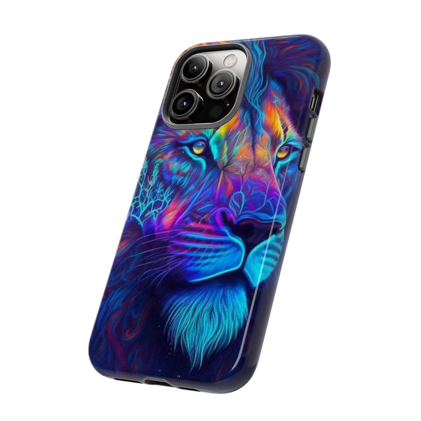 Lion Neon Color | Iphone 16 Pro Max | IPhone Tough Cases