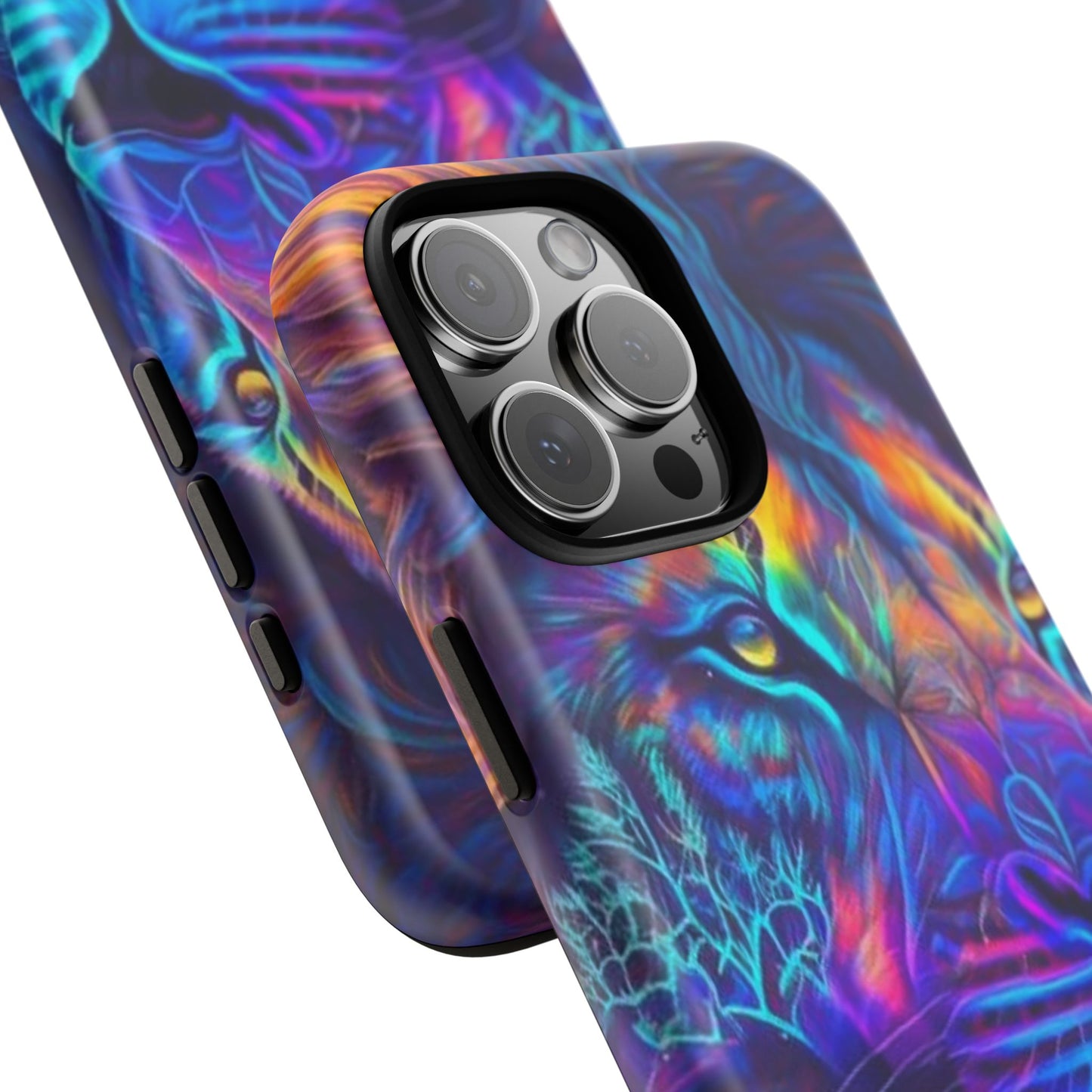 Lion Neon Color | Iphone 16 Pro Max | IPhone Tough Cases