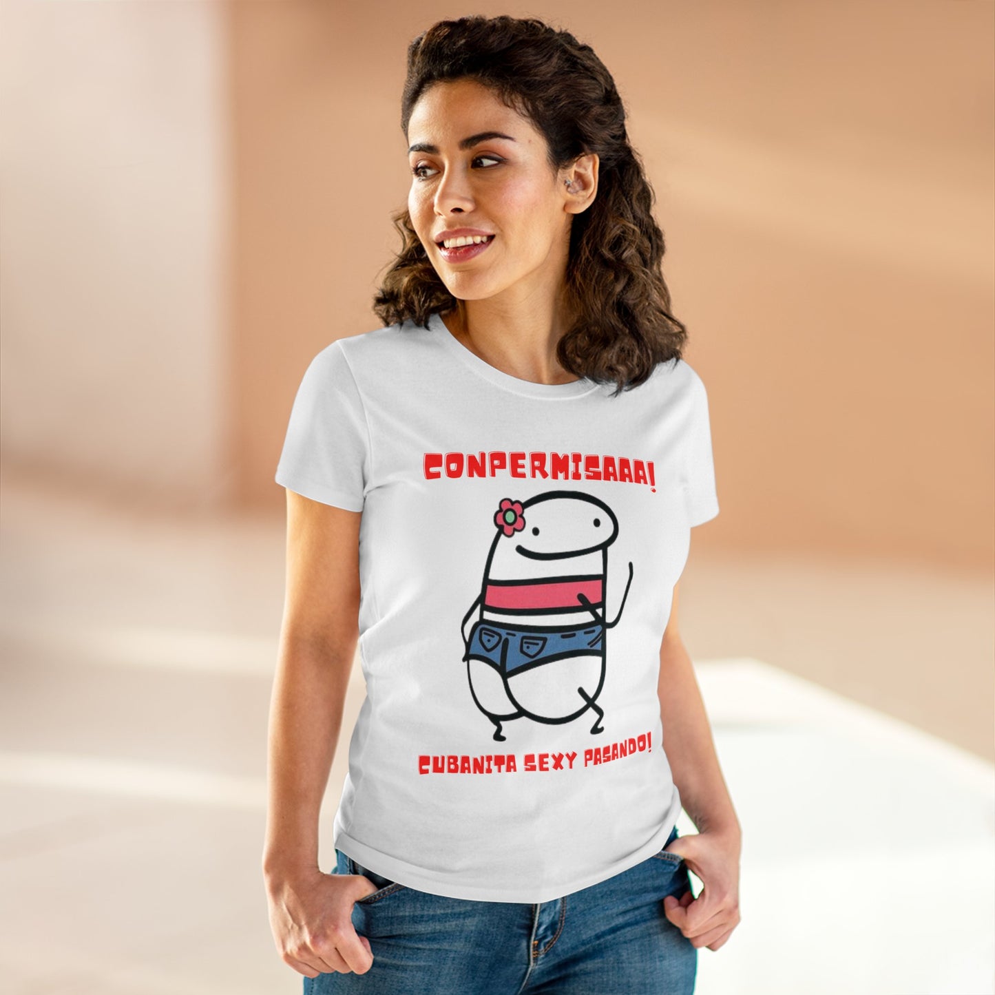 Cubanita Sexy Pasando T-Shirt | Flork | Women's Midweight Cotton Tee