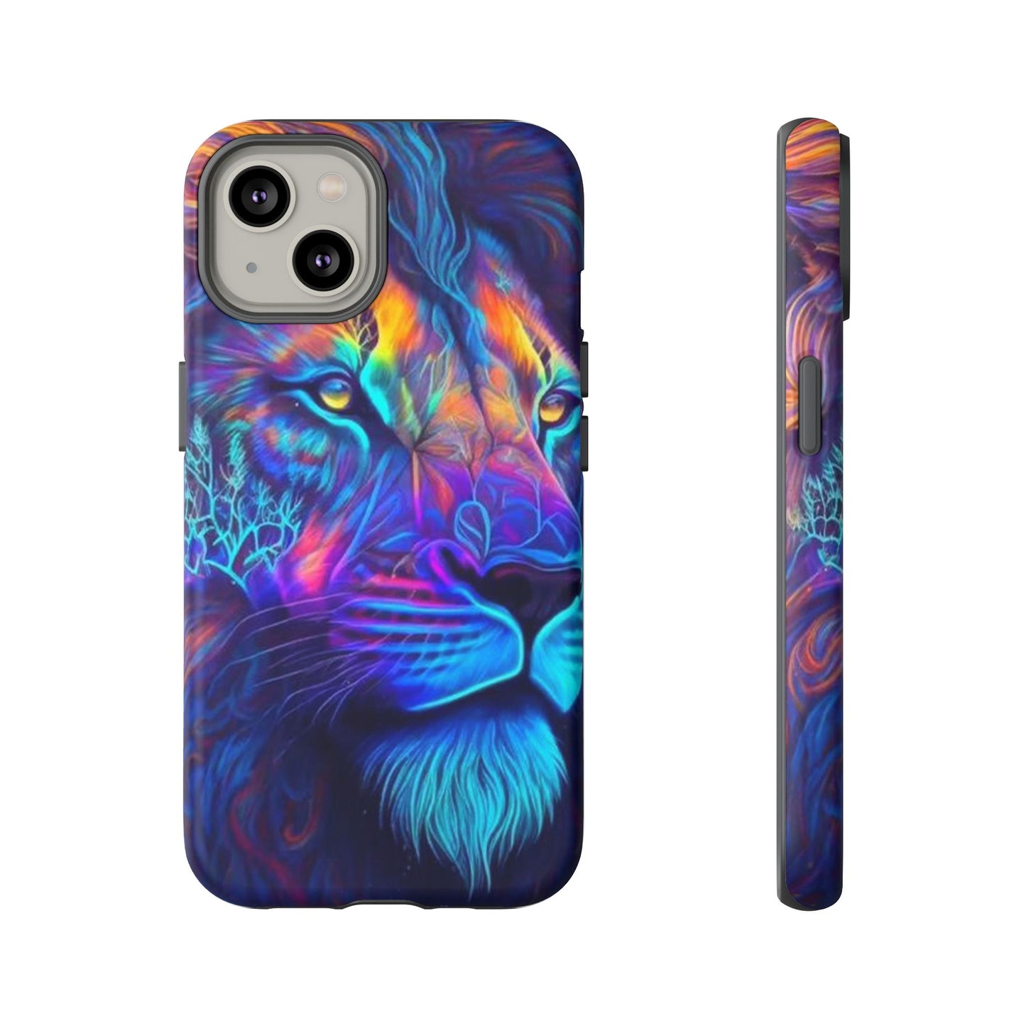 Lion Neon Color | Iphone 16 Pro Max | IPhone Tough Cases