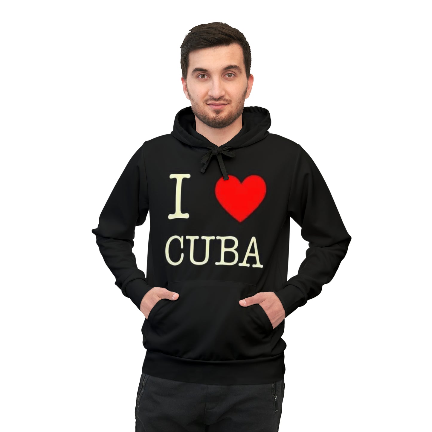 I Love Cuba | Cuban Shirt | Cuban Cuture | Athletic Hoodie