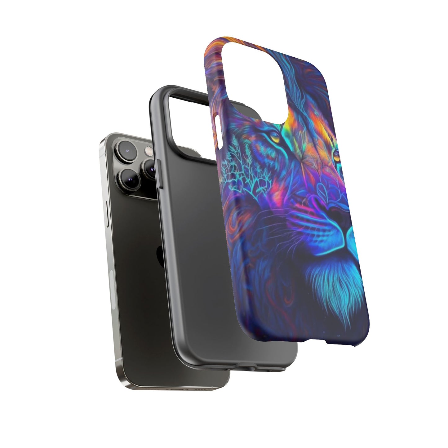 Lion Neon Color | Iphone 16 Pro Max | IPhone Tough Cases