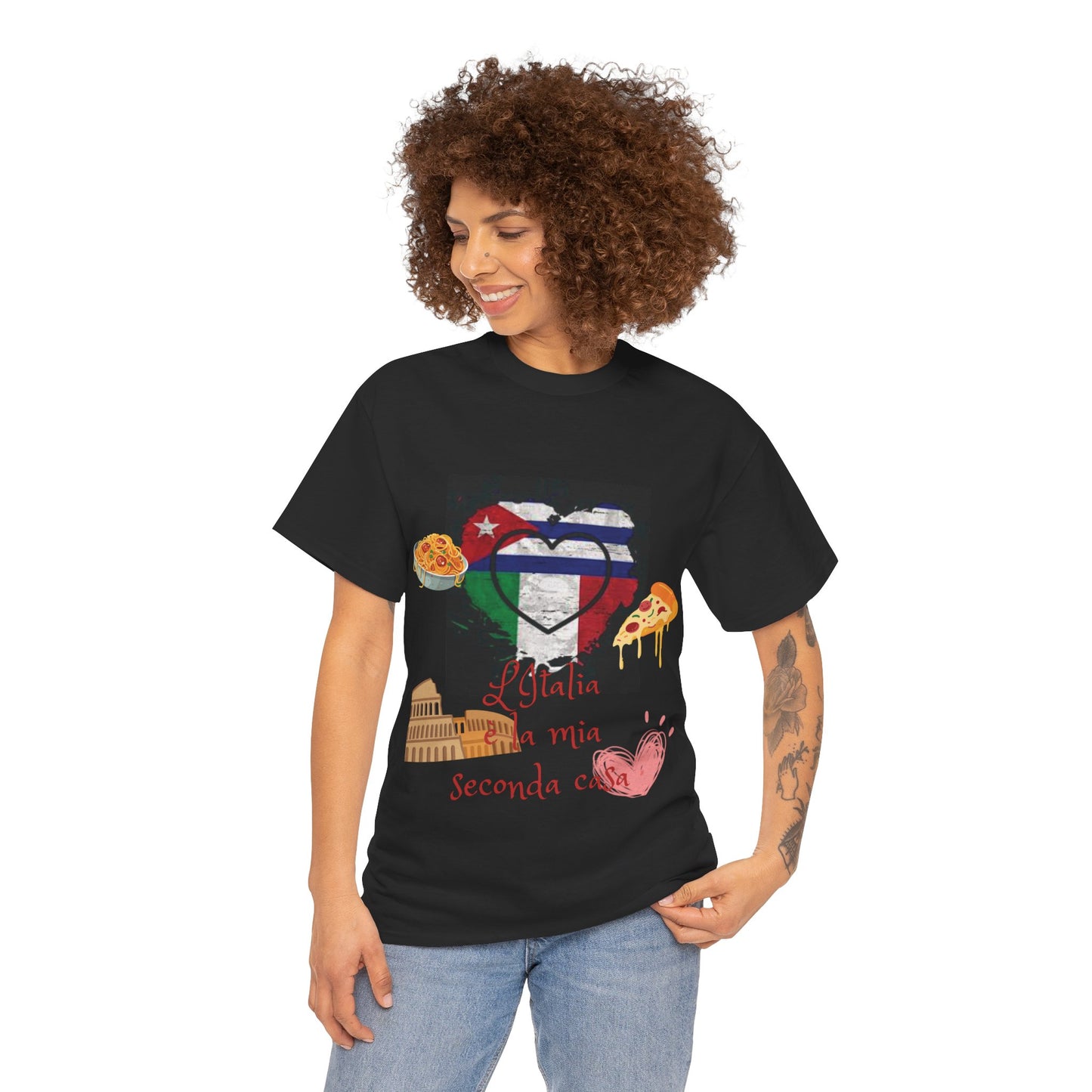 Italia  | Cuba | Segunda Casa | Camiseta unisex de algodón pesado