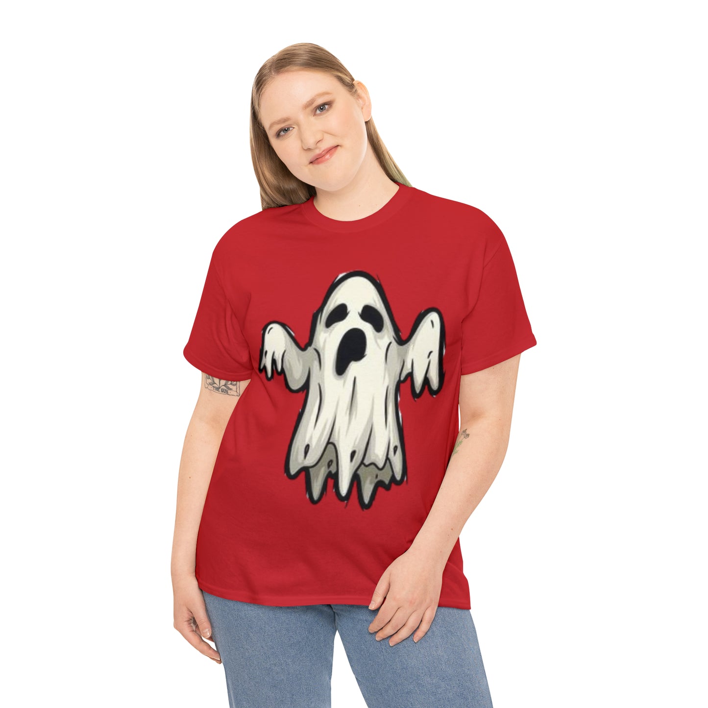 Sheet Ghost | Cute Ghost |  Unisex Heavy Cotton Tee