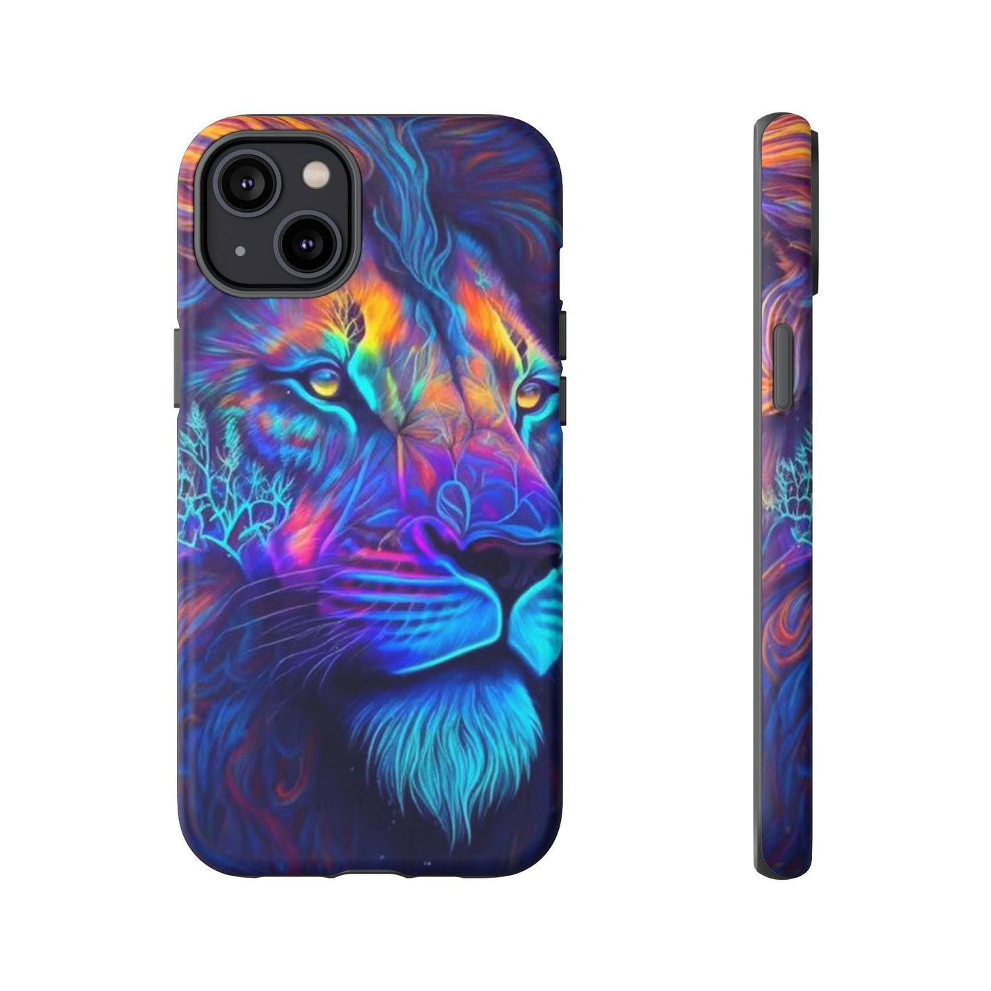 Lion Neon Color | Iphone 16 Pro Max | IPhone Tough Cases