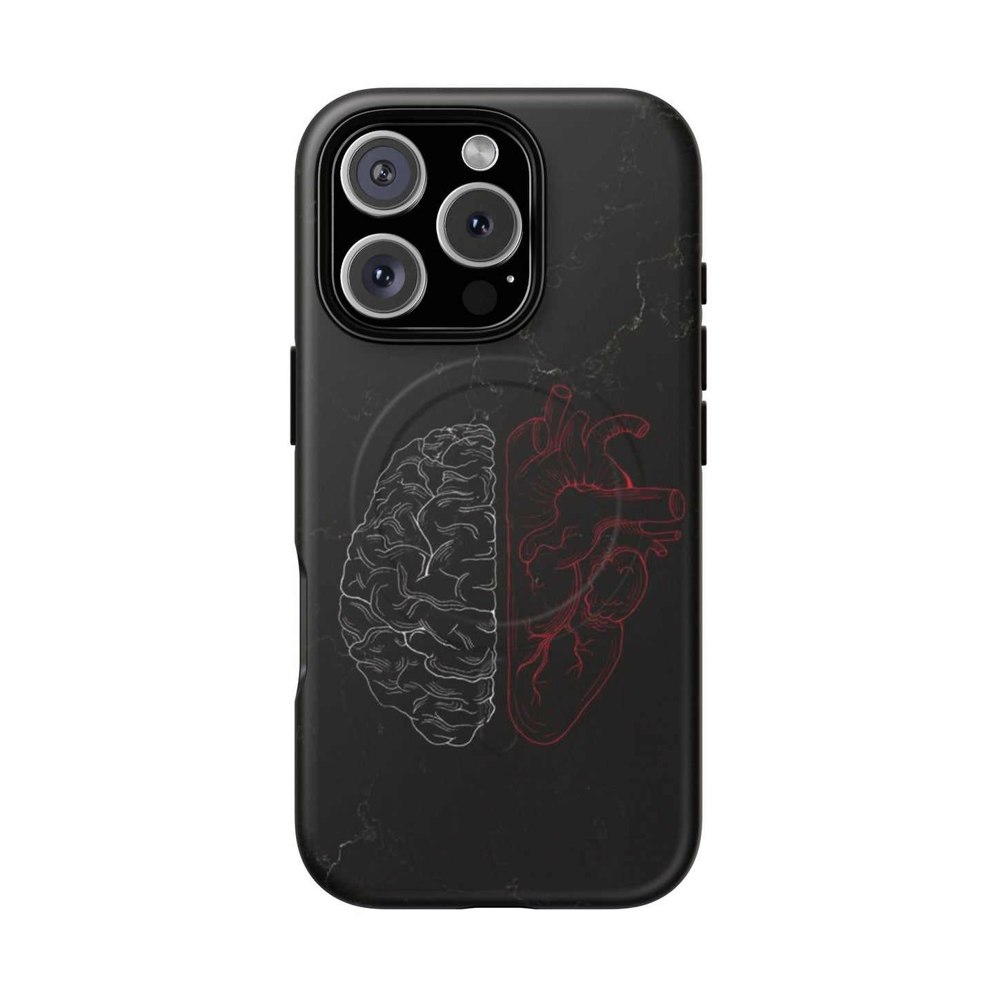 Heart And Brain | Iphone 16 Pro Max | Tough Magnetic MagSafe Case