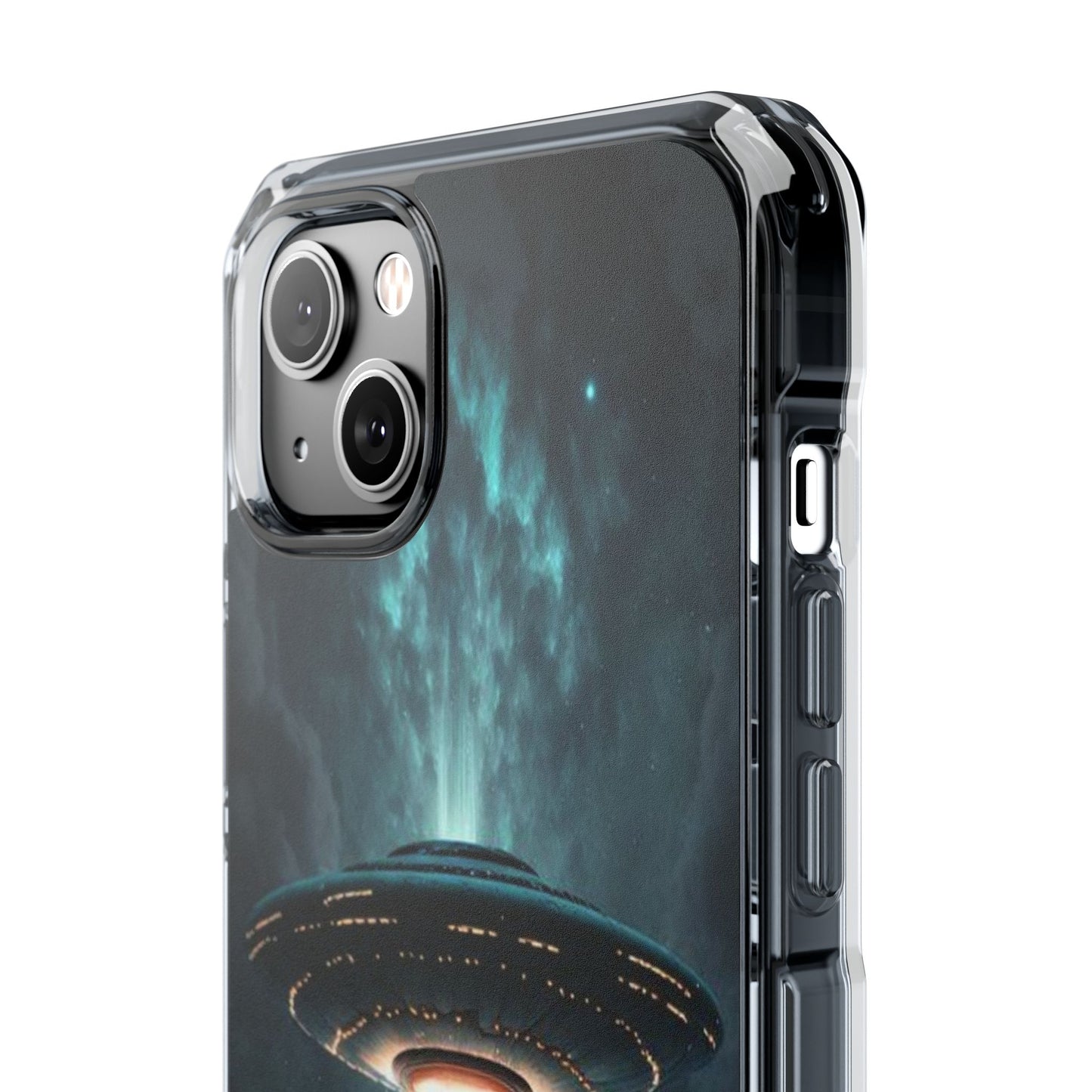 UFO flying | Iphone 16 Pro Max | Magnetic Clear Impact Cases