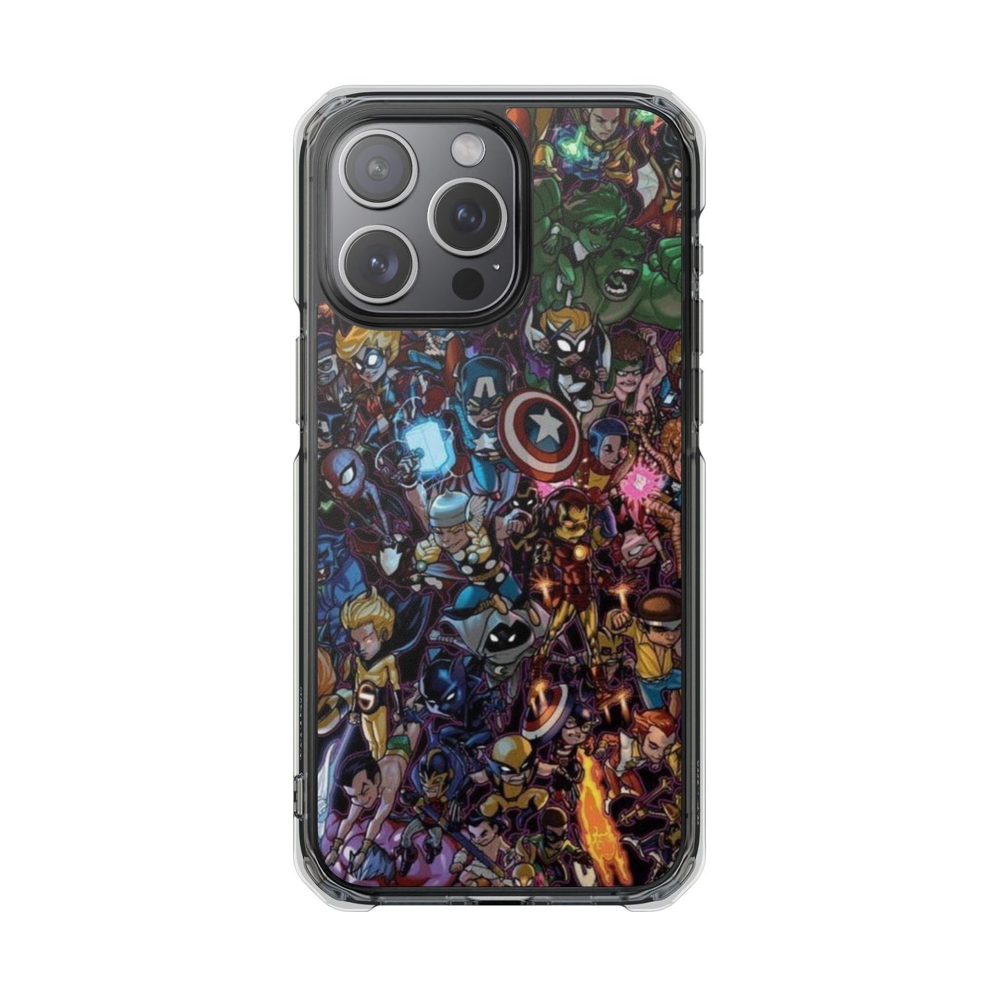 Marvel Heroes | Iphone 16 Pro Max | Magnetic Clear Impact Cases