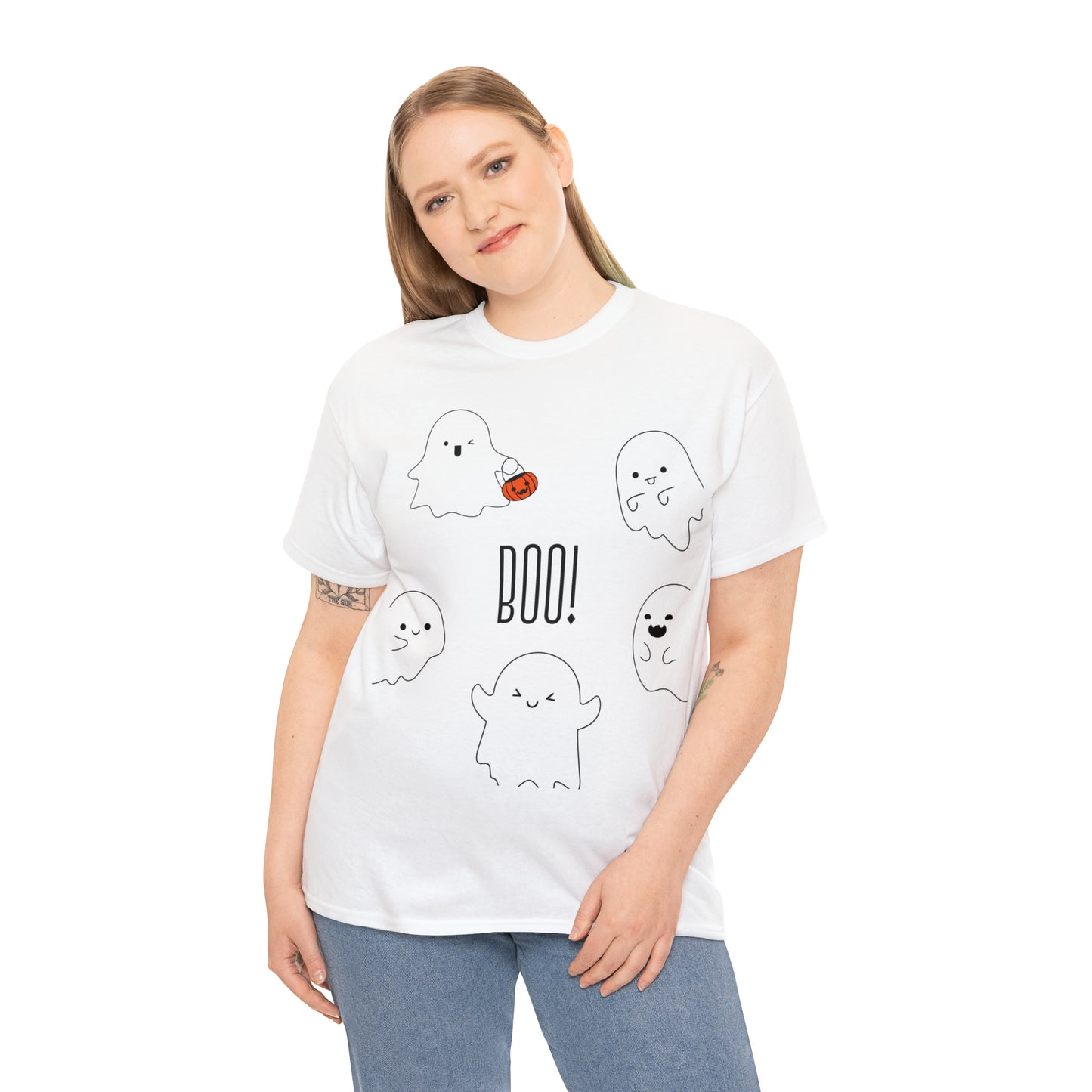 Little Ghosts  | Halloween  |  Unisex Heavy Cotton Tee