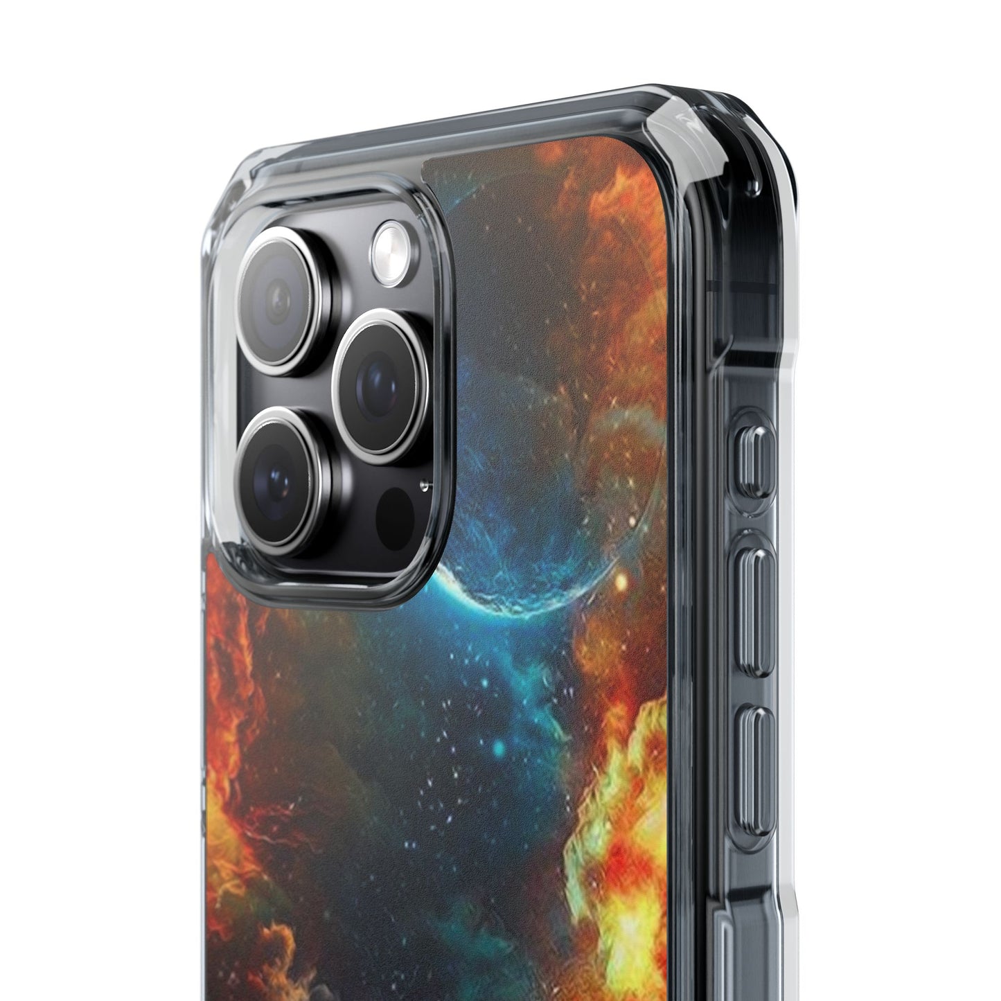 Space Clouds | Iphone 16 Pro Max | Magnetic Clear Impact Cases