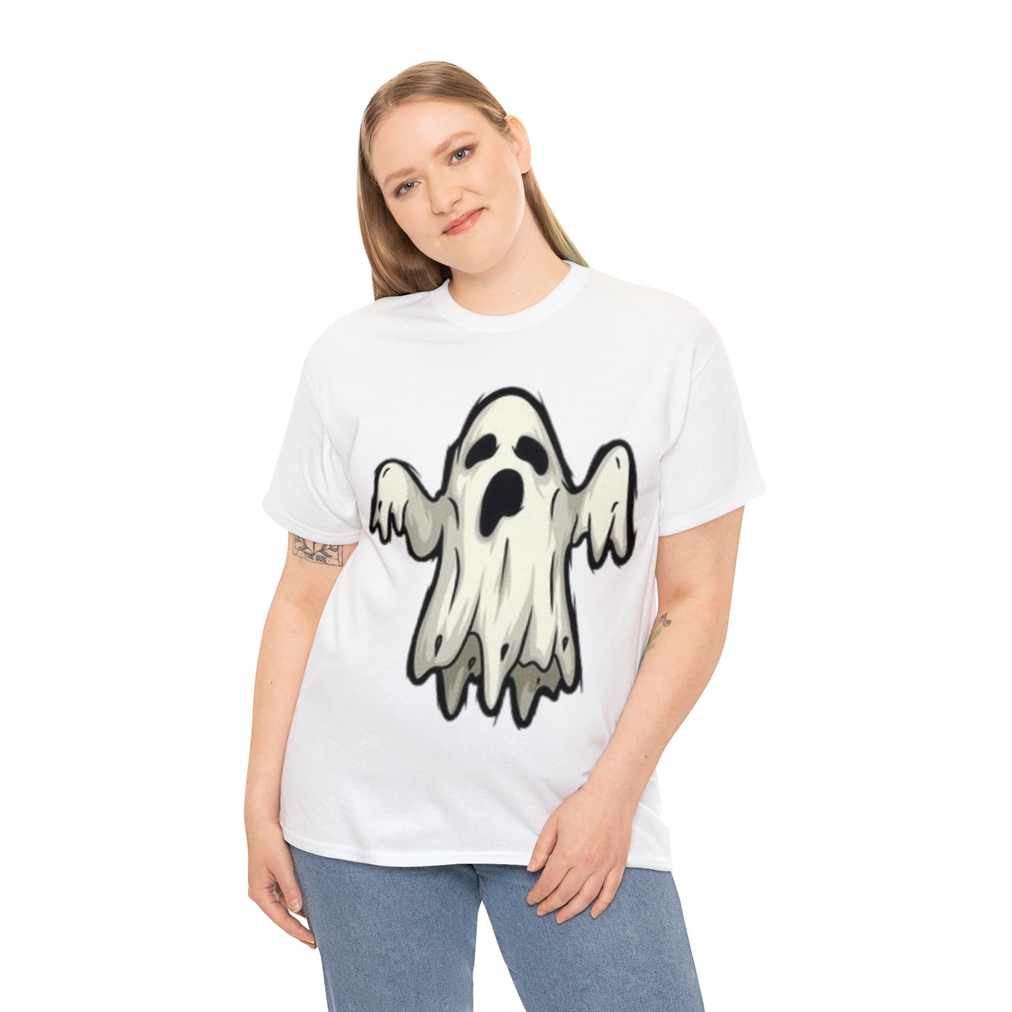 Sheet Ghost | Cute Ghost |  Unisex Heavy Cotton Tee