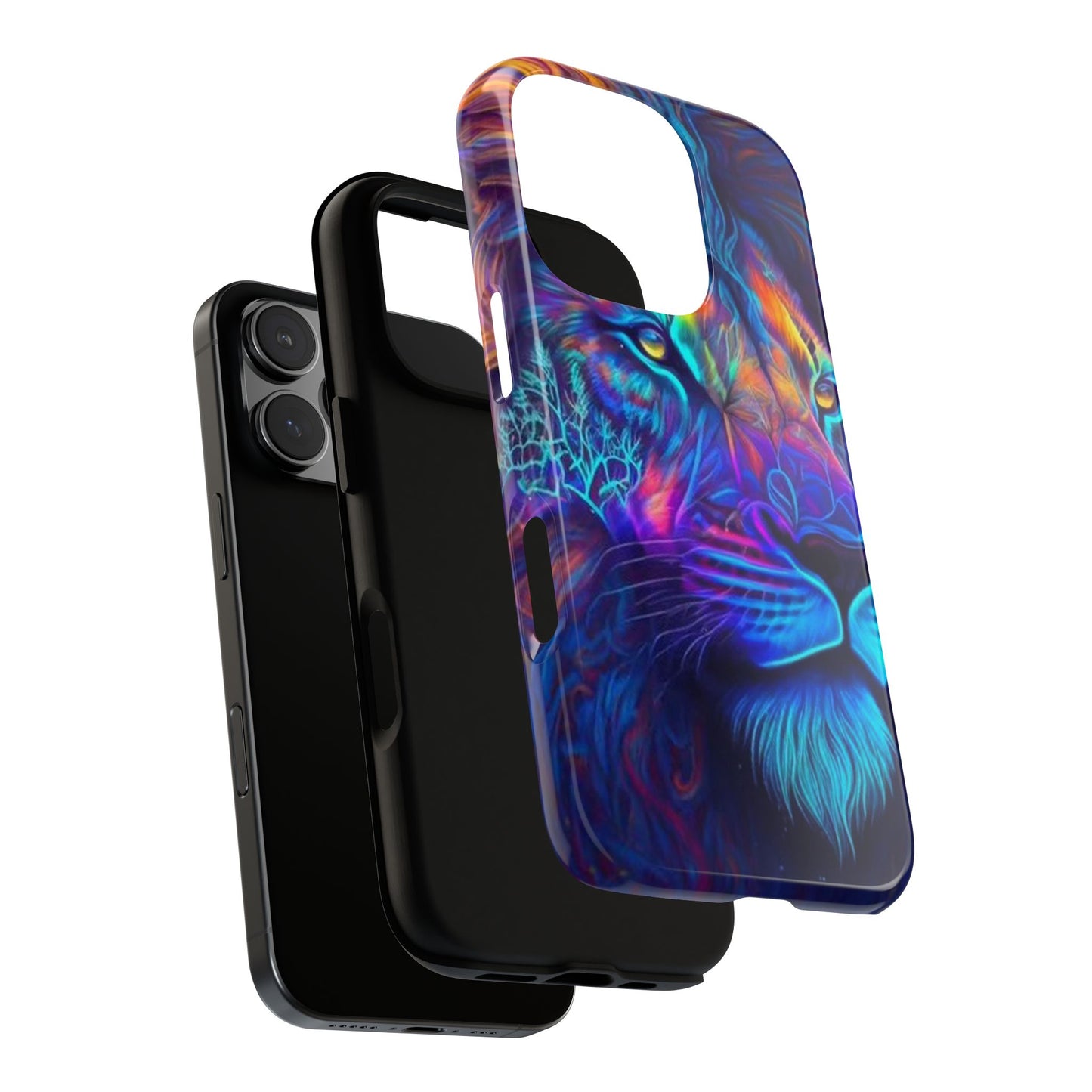 Lion Neon Color | Iphone 16 Pro Max | IPhone Tough Cases