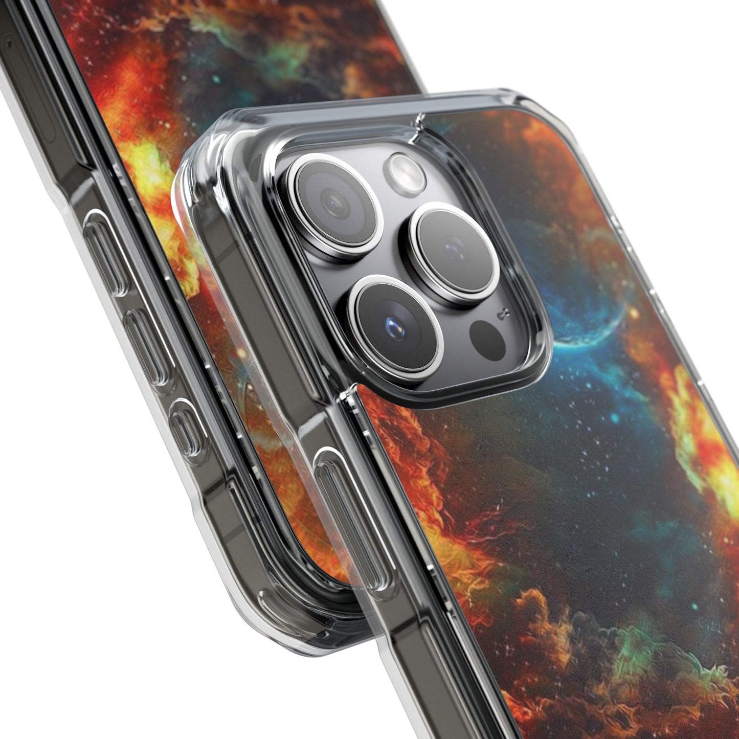 Space Clouds | Iphone 16 Pro Max | Magnetic Clear Impact Cases