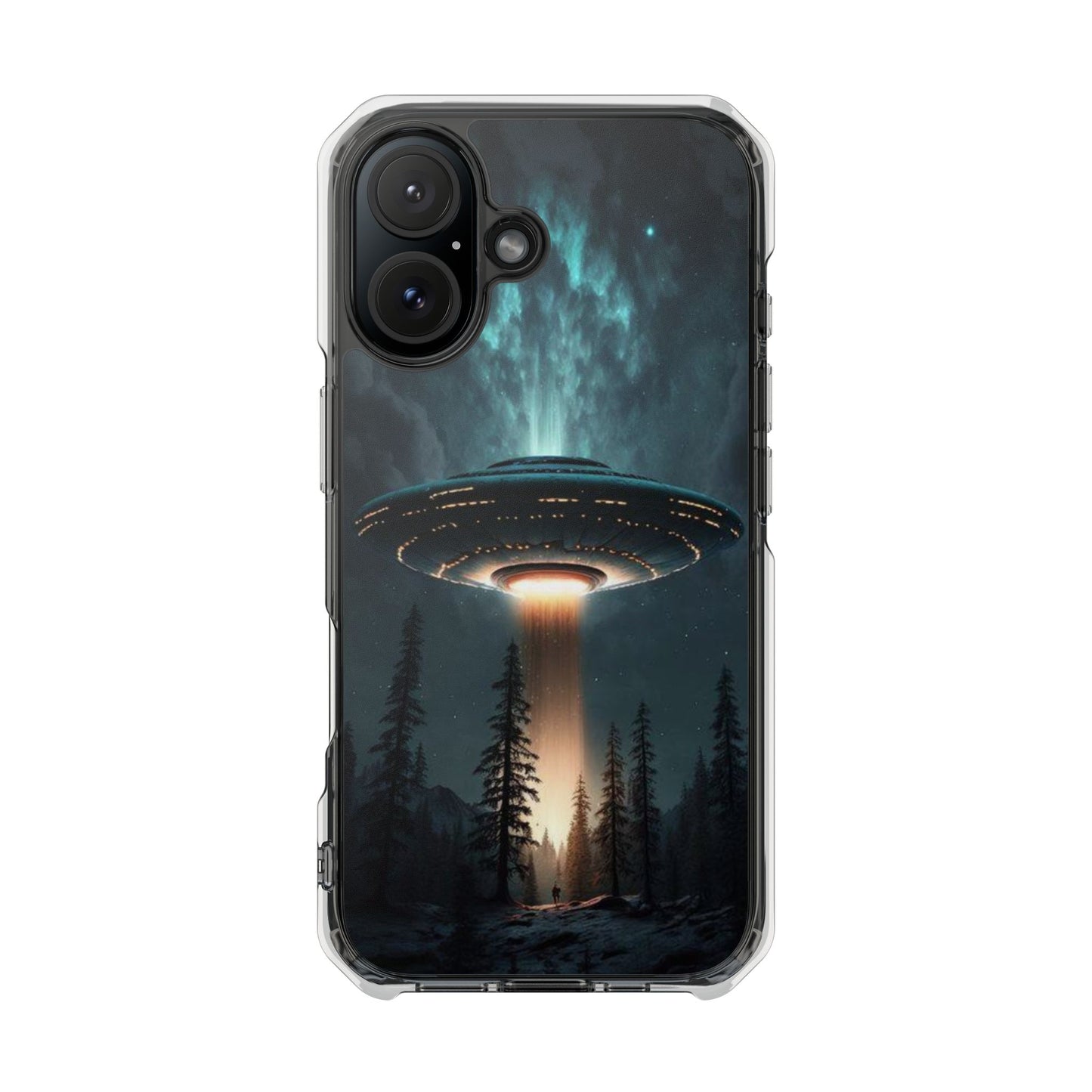 UFO flying | Iphone 16 Pro Max | Magnetic Clear Impact Cases