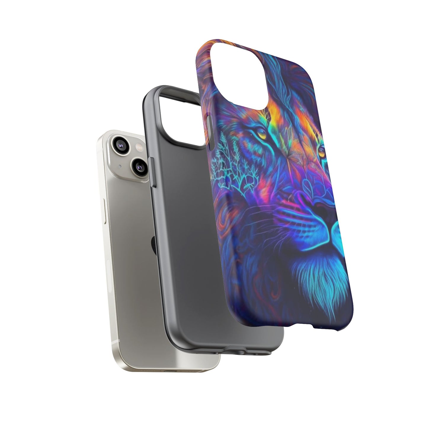 Lion Neon Color | Iphone 16 Pro Max | IPhone Tough Cases