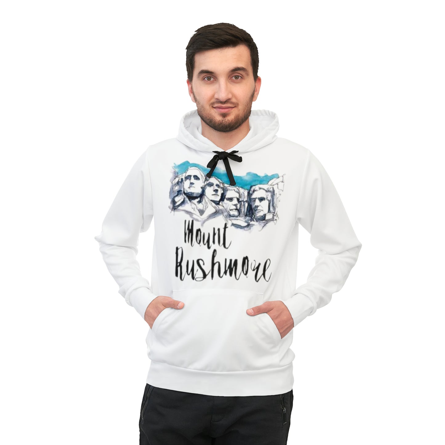 Mount Roshmore | Tourist Shirt | Athletic Hoodie (AOP)