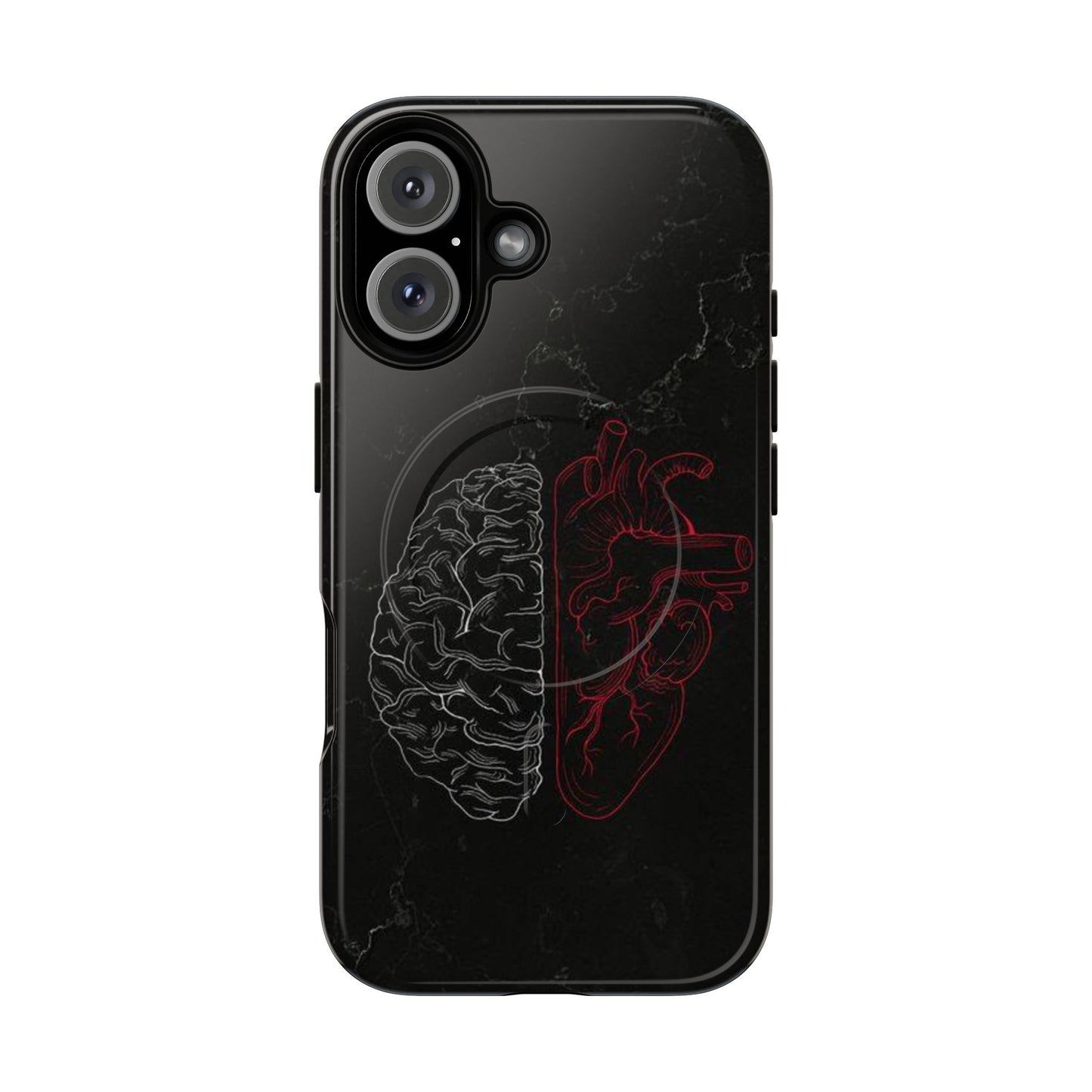 Heart And Brain | Iphone 16 Pro Max | Tough Magnetic MagSafe Case