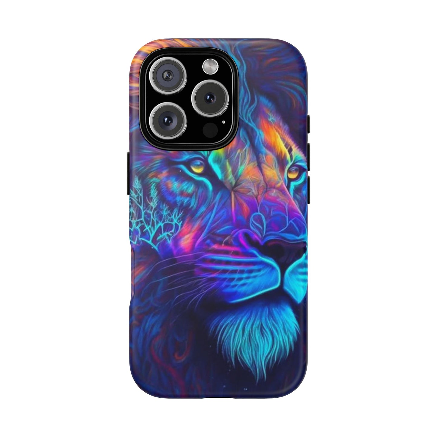 Lion Neon Color | Iphone 16 Pro Max | IPhone Tough Cases