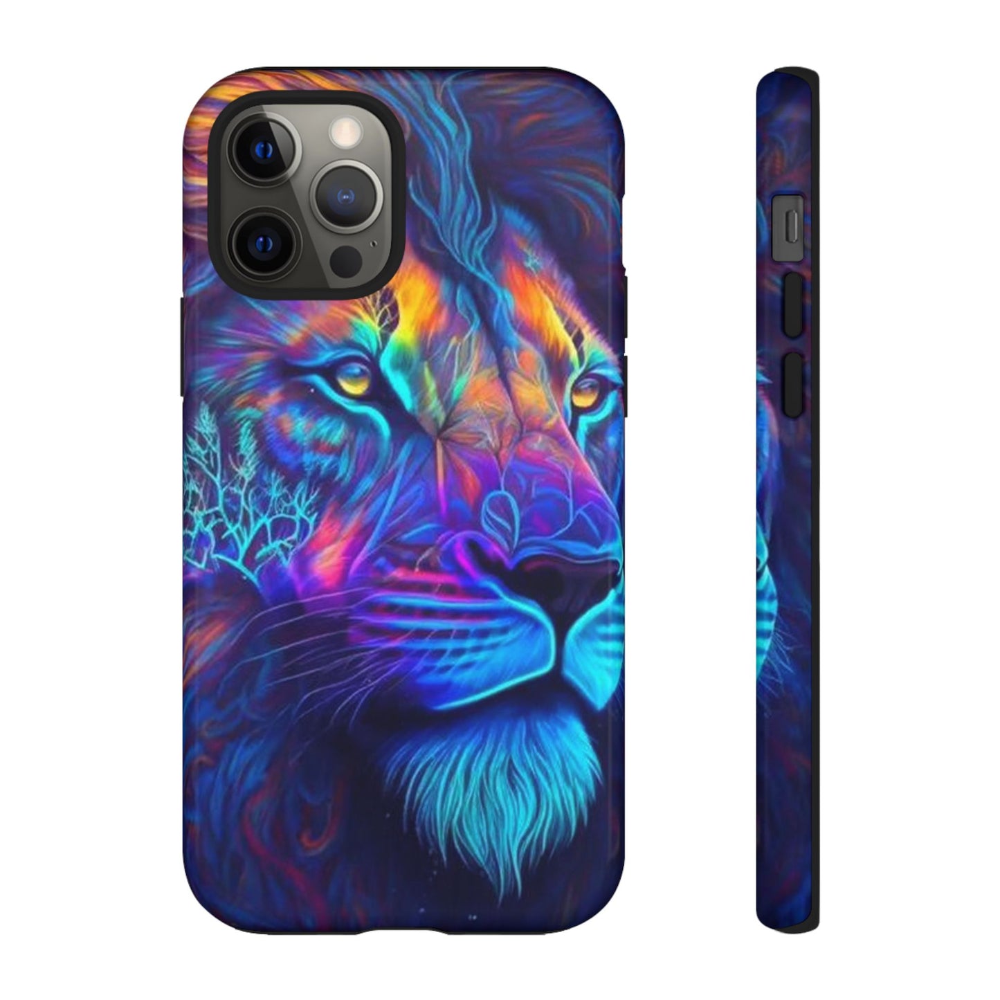 Lion Neon Color | Iphone 16 Pro Max | IPhone Tough Cases