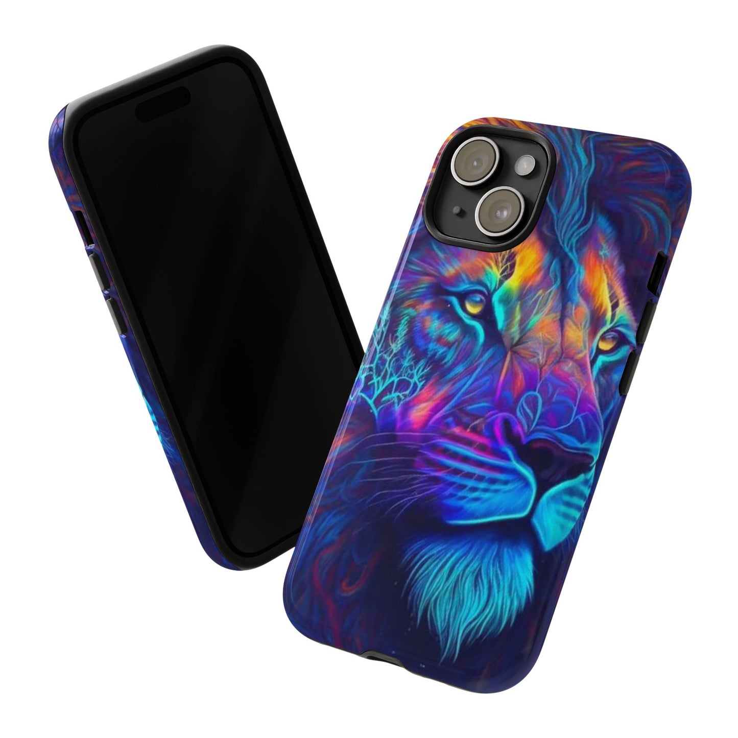 Lion Neon Color | Iphone 16 Pro Max | IPhone Tough Cases