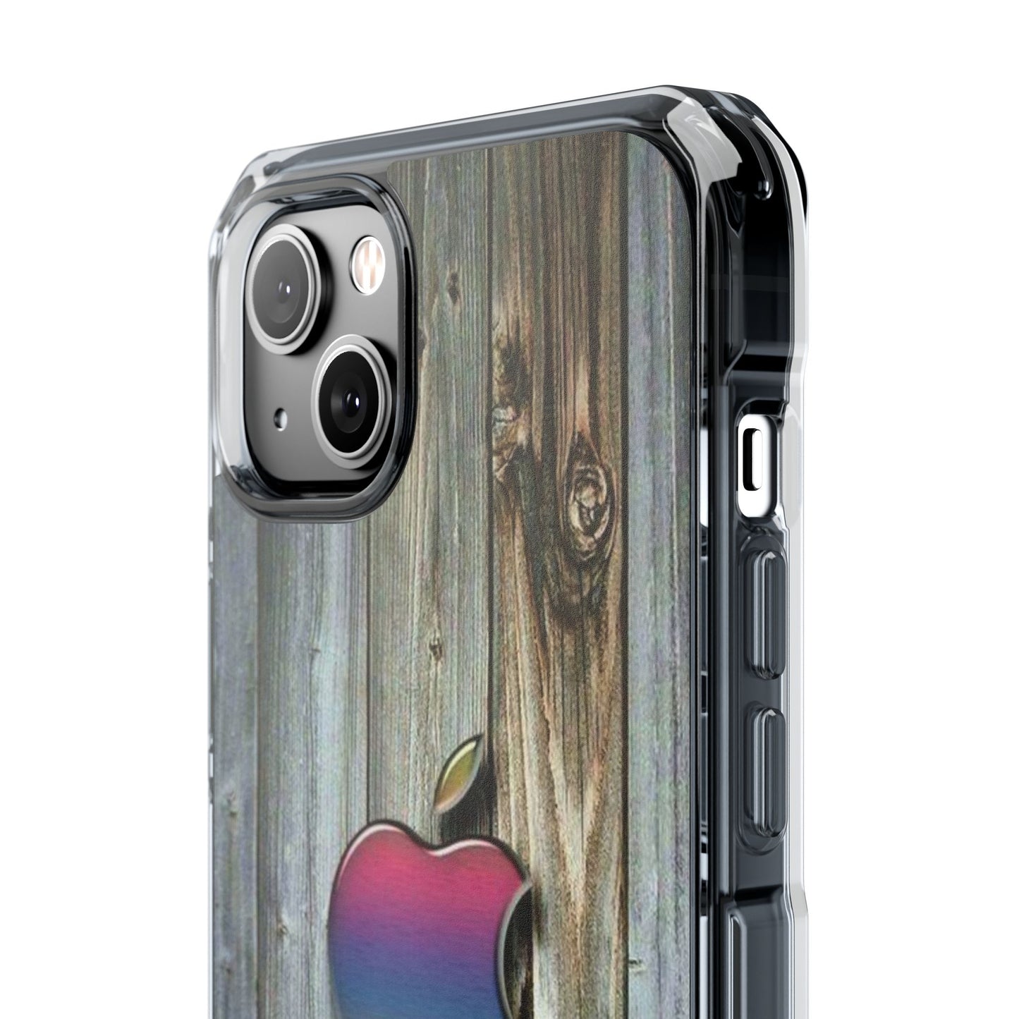 Wooden Apple | Iphone 16 Pro Max | Magnetic Clear Impact Cases