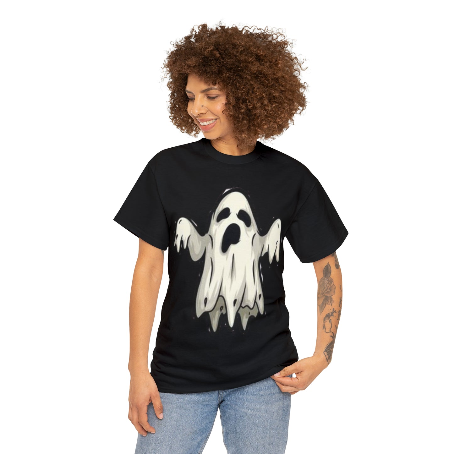 Sheet Ghost | Cute Ghost |  Unisex Heavy Cotton Tee