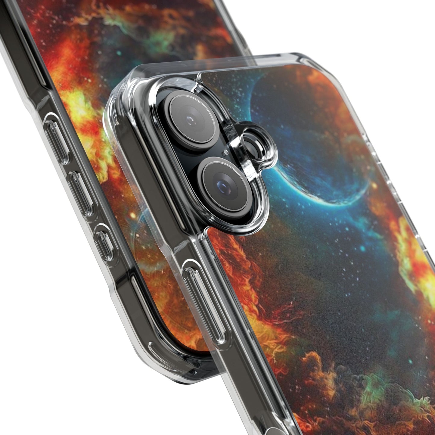 Space Clouds | Iphone 16 Pro Max | Magnetic Clear Impact Cases