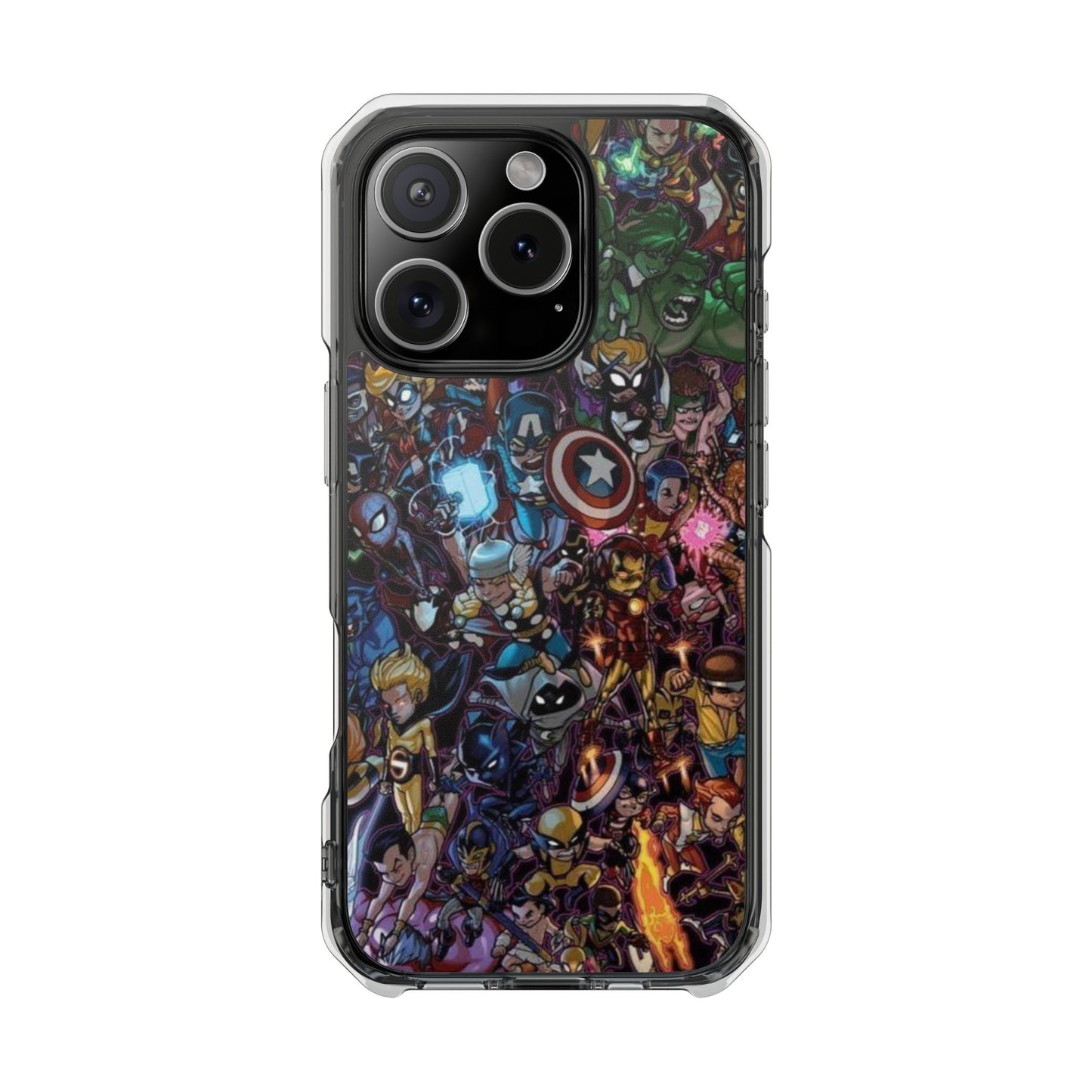 Marvel Heroes | Iphone 16 Pro Max | Magnetic Clear Impact Cases