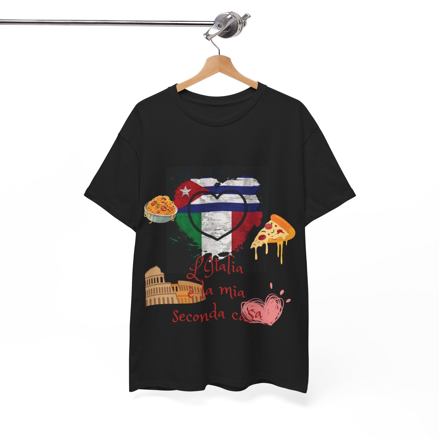 Italia  | Cuba | Segunda Casa | Camiseta unisex de algodón pesado