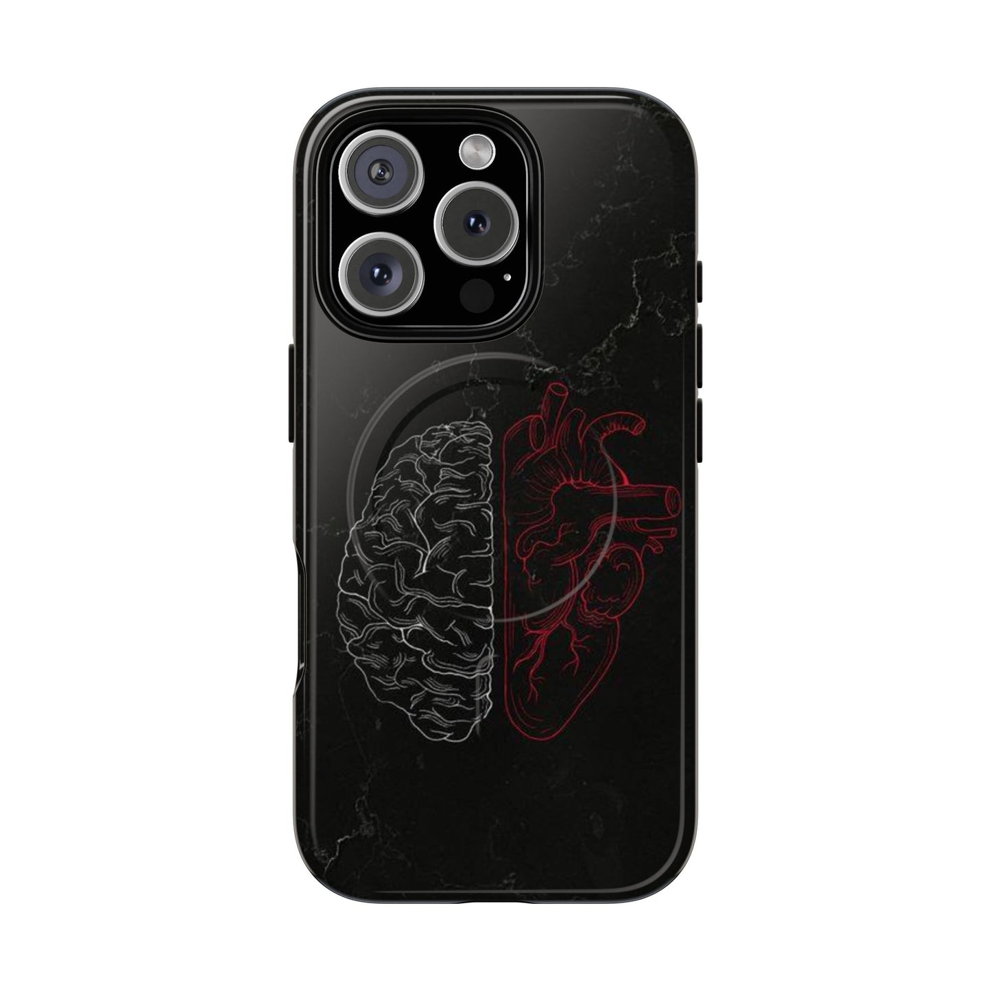 Heart And Brain | Iphone 16 Pro Max | Tough Magnetic MagSafe Case