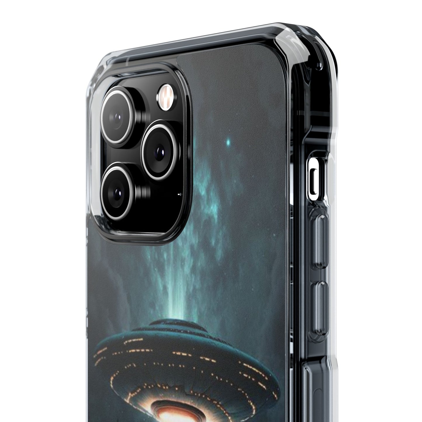 UFO flying | Iphone 16 Pro Max | Magnetic Clear Impact Cases