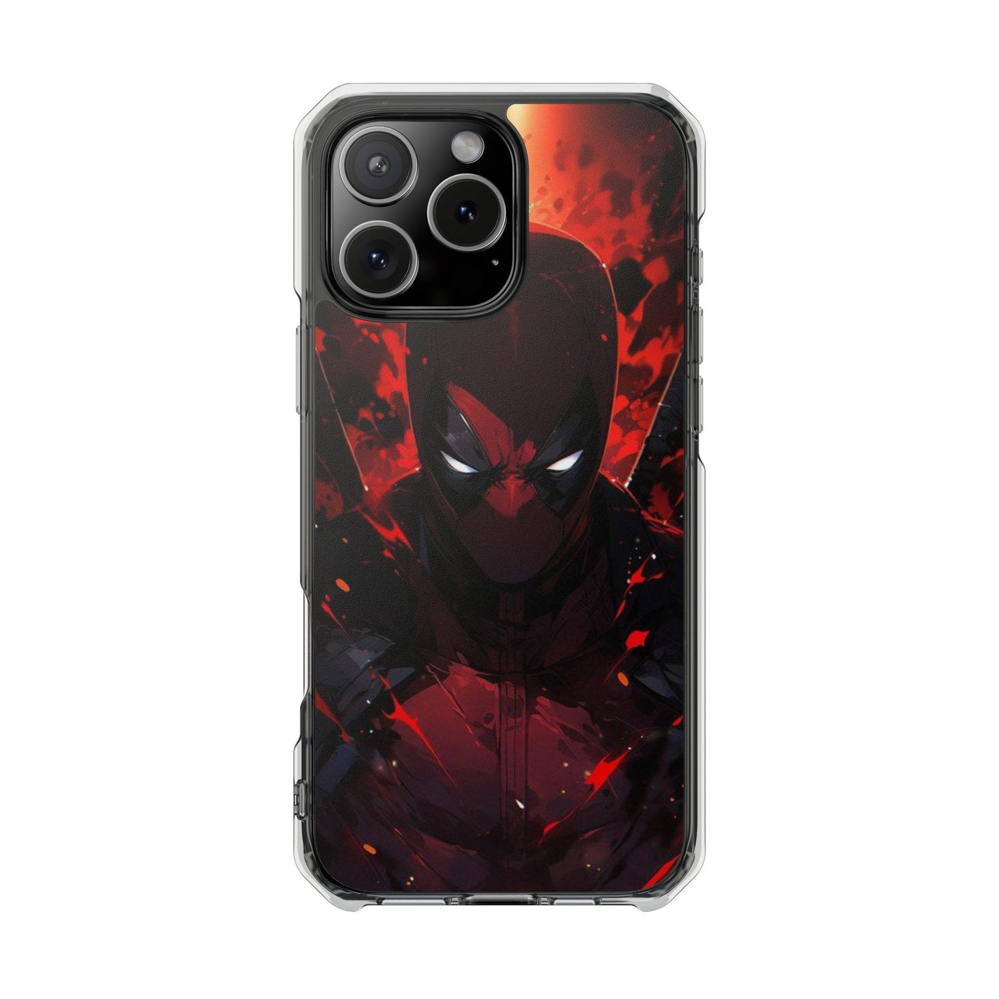 Deadpool | Iphone 16 Pro Max | Magnetic Clear Impact Cases