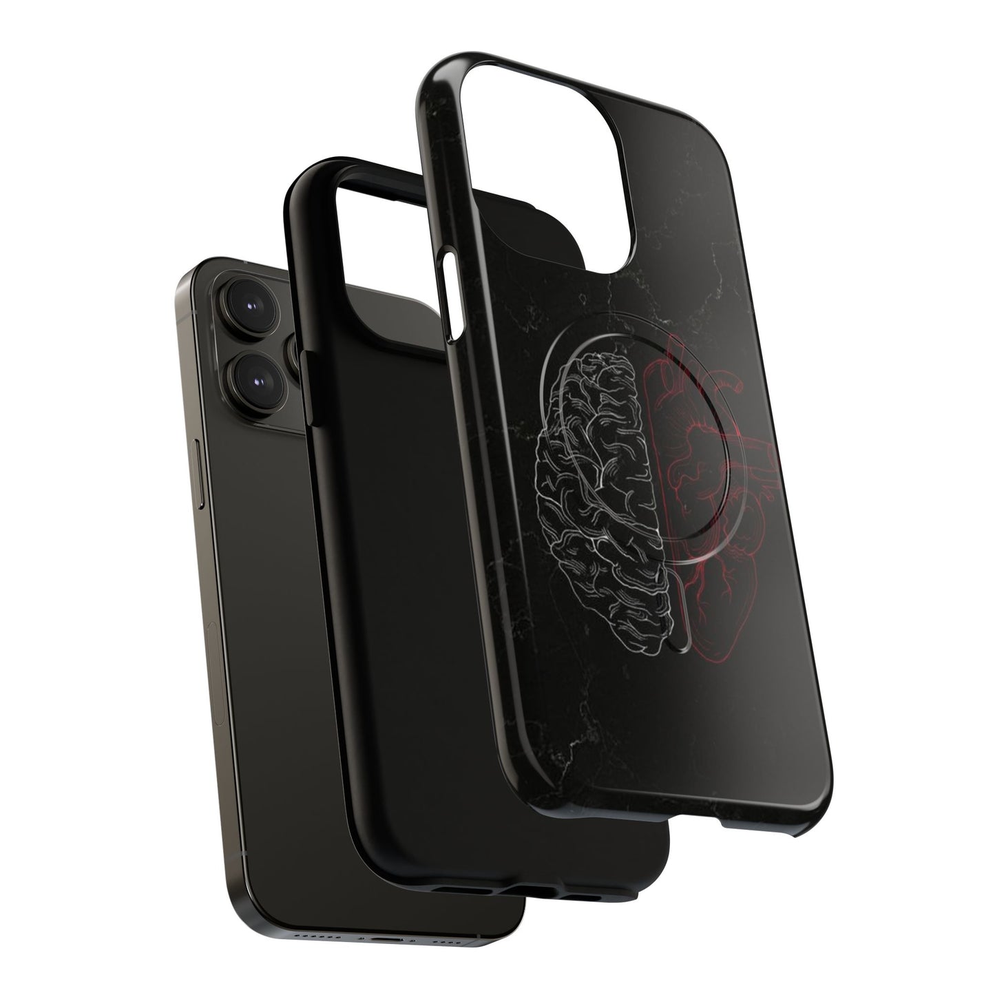 Heart And Brain | Iphone 16 Pro Max | Tough Magnetic MagSafe Case