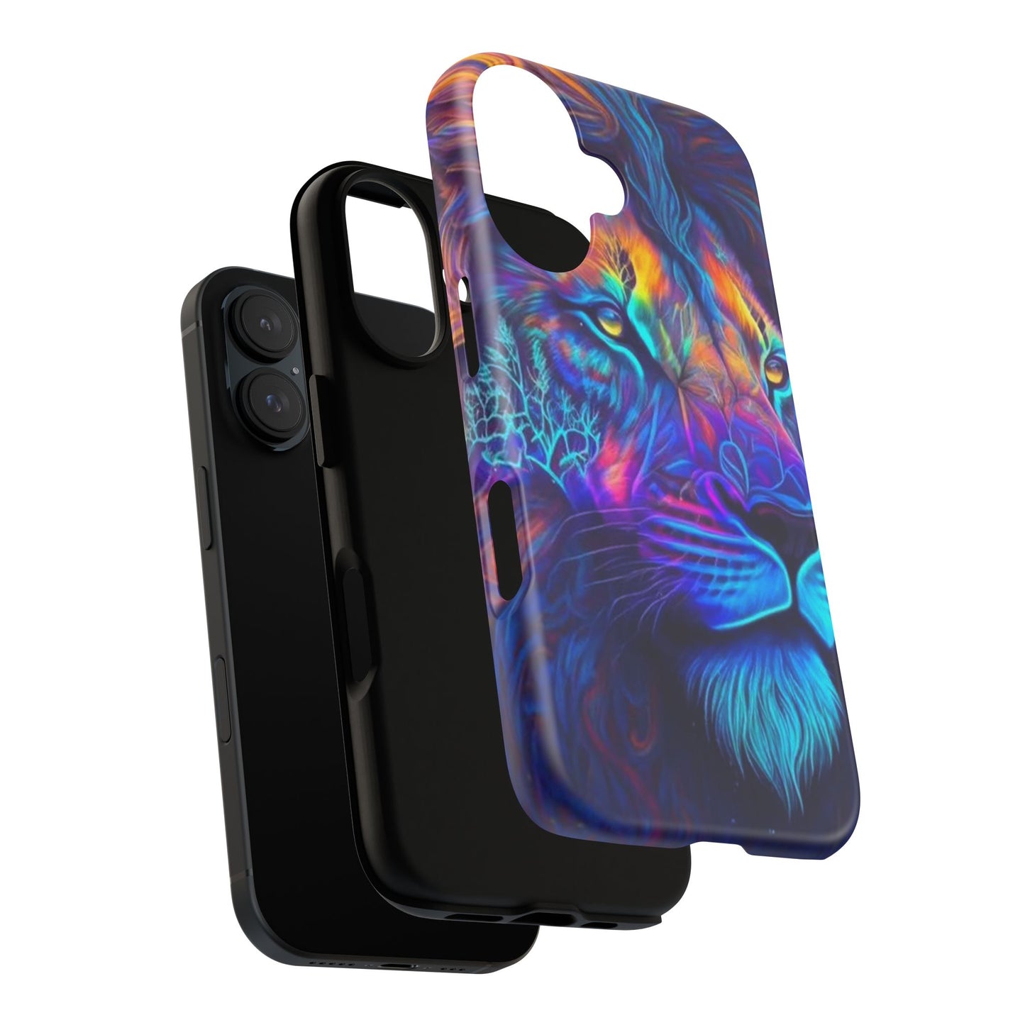 Lion Neon Color | Iphone 16 Pro Max | IPhone Tough Cases