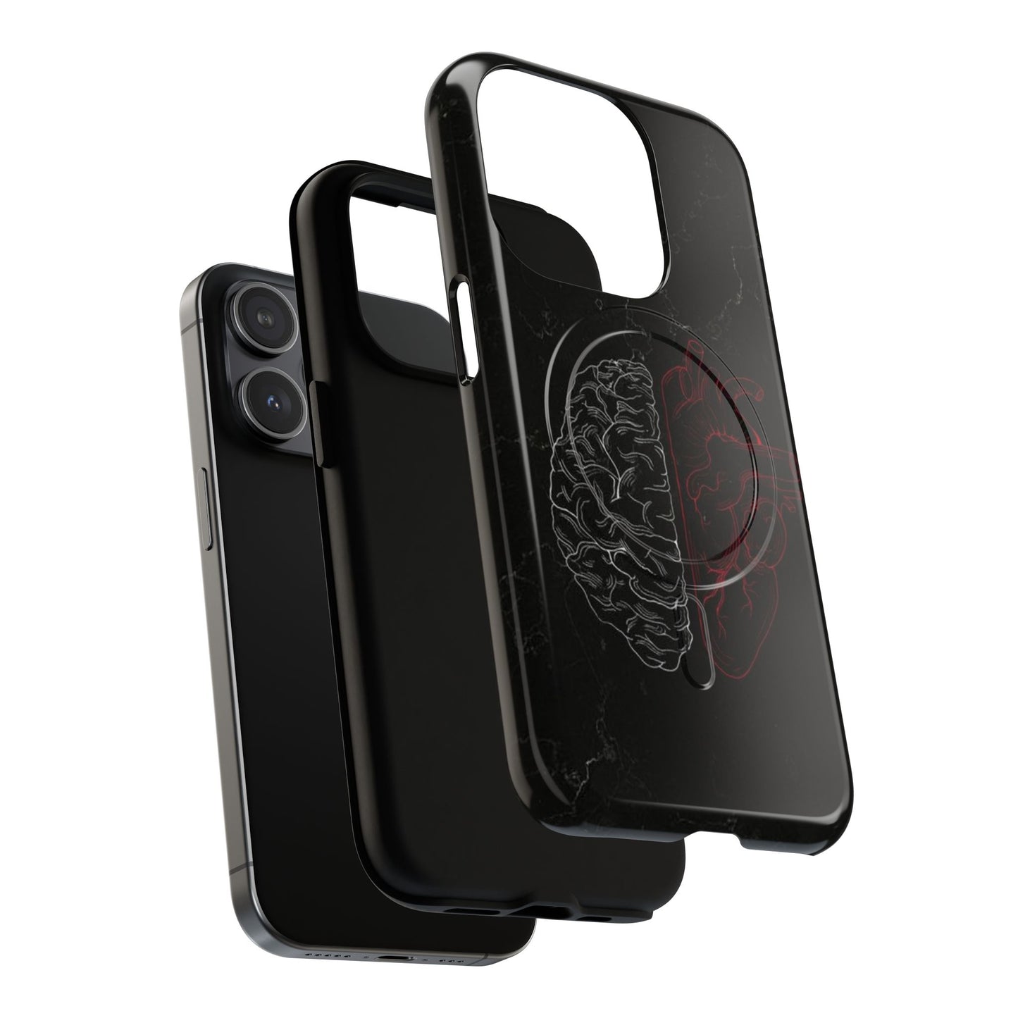 Heart And Brain | Iphone 16 Pro Max | Tough Magnetic MagSafe Case