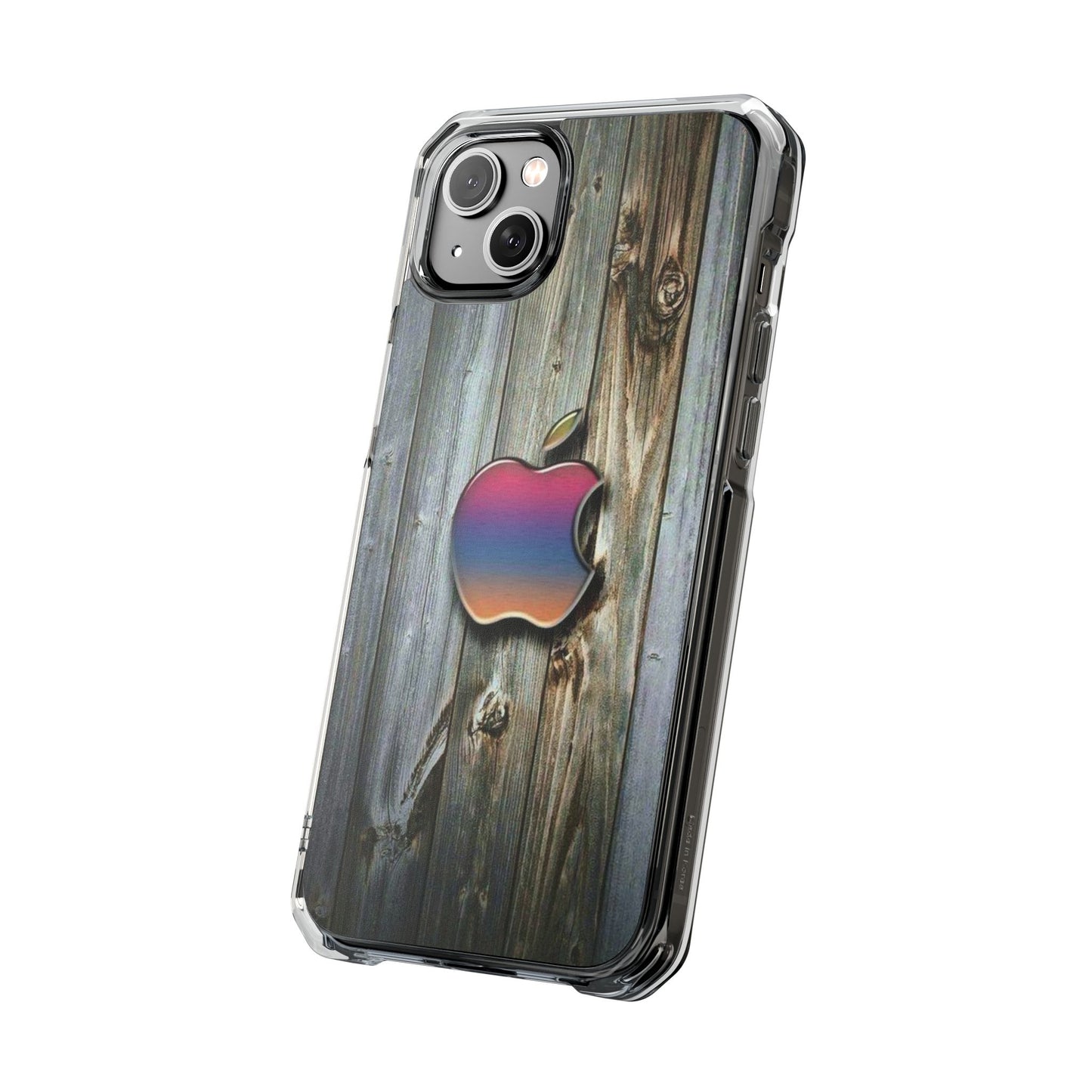 Wooden Apple | Iphone 16 Pro Max | Magnetic Clear Impact Cases