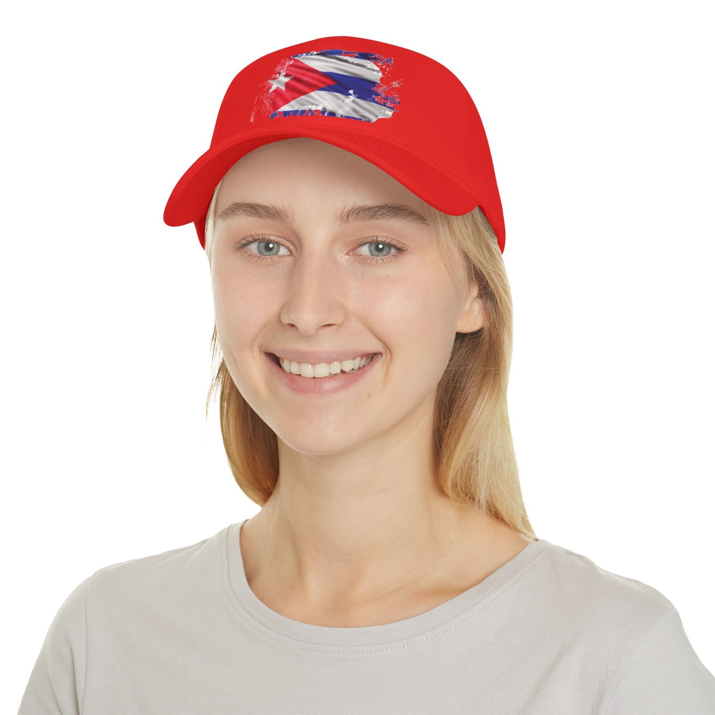 Gorra con Banedera | Bandera Cubana| Gorra de béisbol de perfil bajo