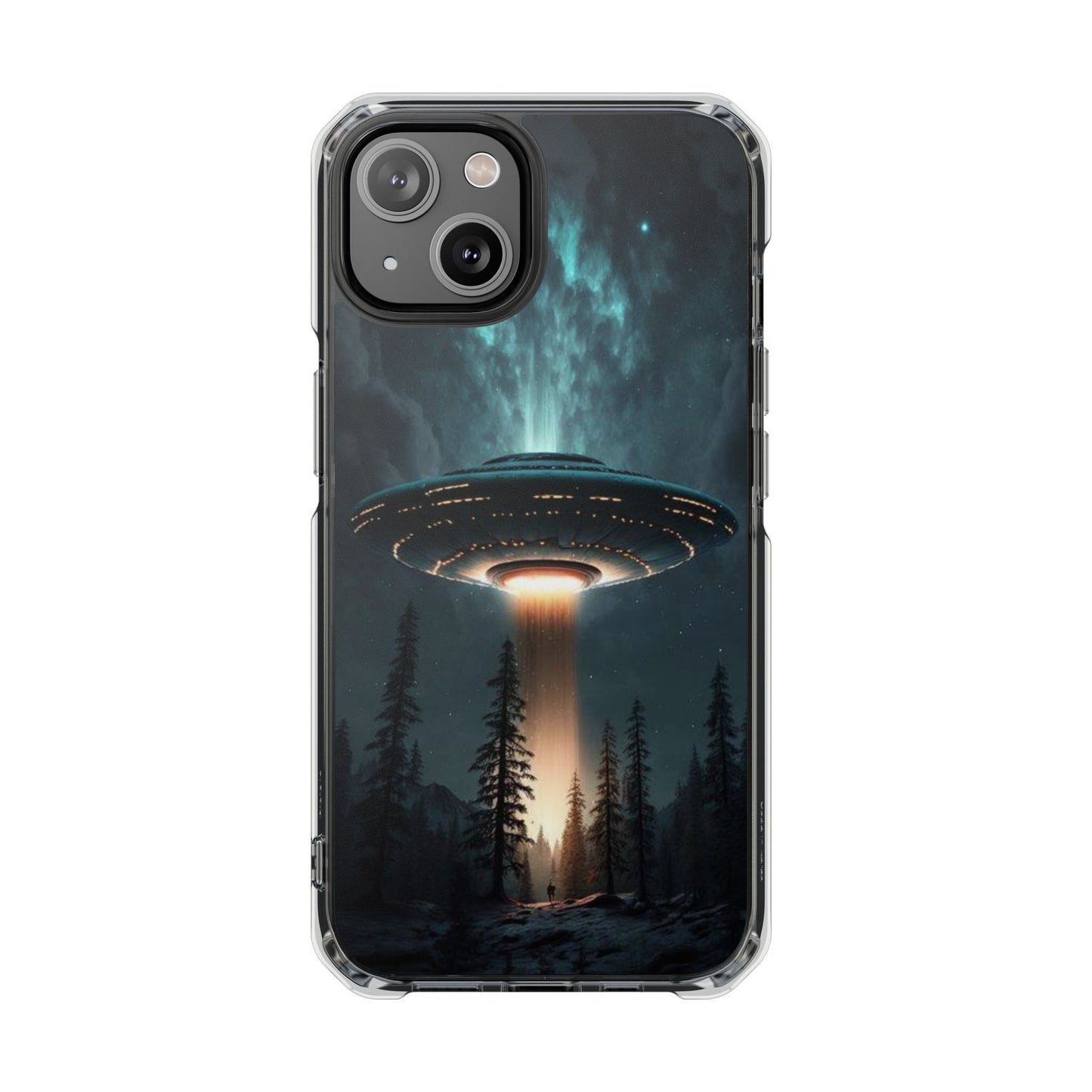 UFO flying | Iphone 16 Pro Max | Magnetic Clear Impact Cases