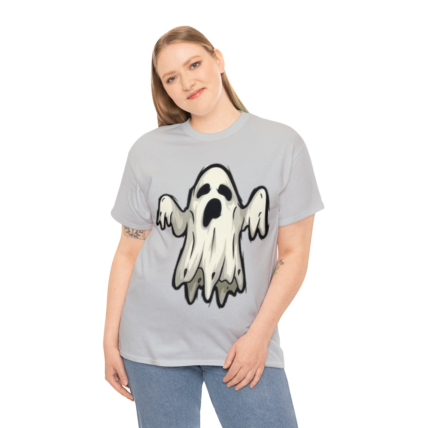 Sheet Ghost | Cute Ghost |  Unisex Heavy Cotton Tee