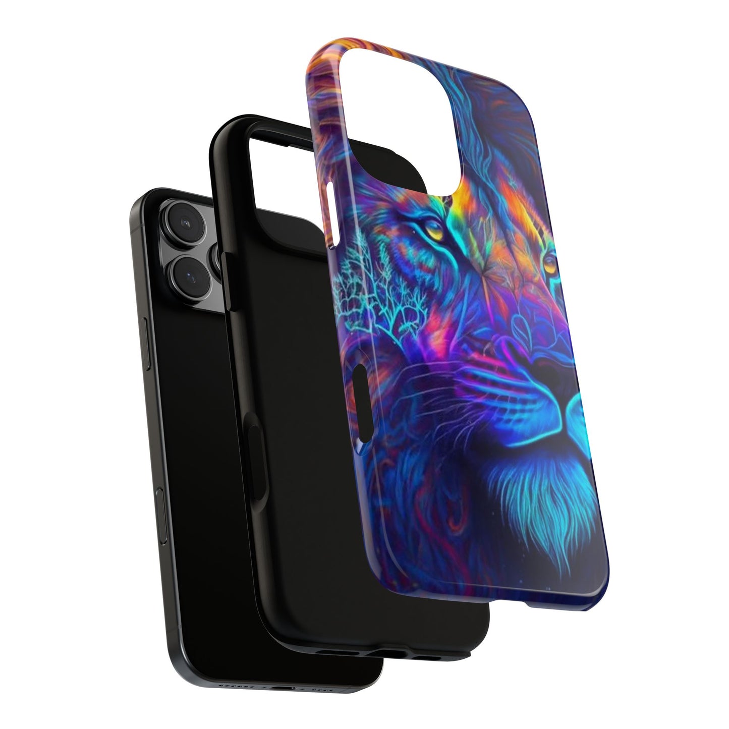 Lion Neon Color | Iphone 16 Pro Max | IPhone Tough Cases