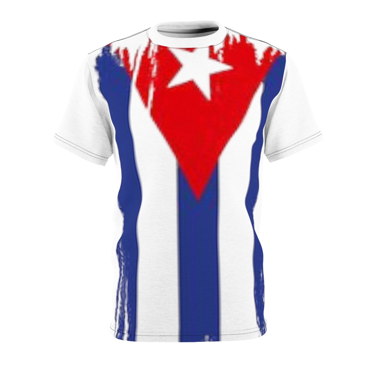 Bandera Cubana | Cuban Shirt | Cuban Gift | Unisex Cut & Sew Tee (AOP)