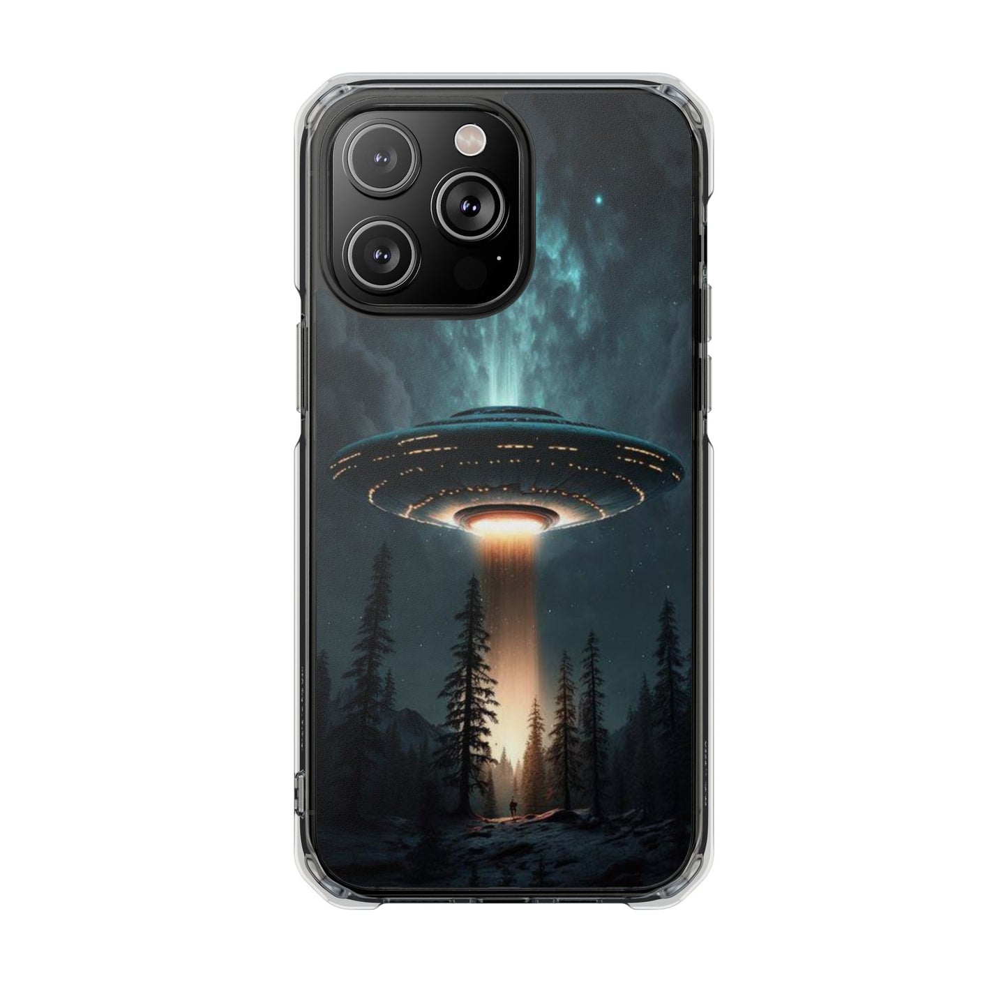 UFO flying | Iphone 16 Pro Max | Magnetic Clear Impact Cases