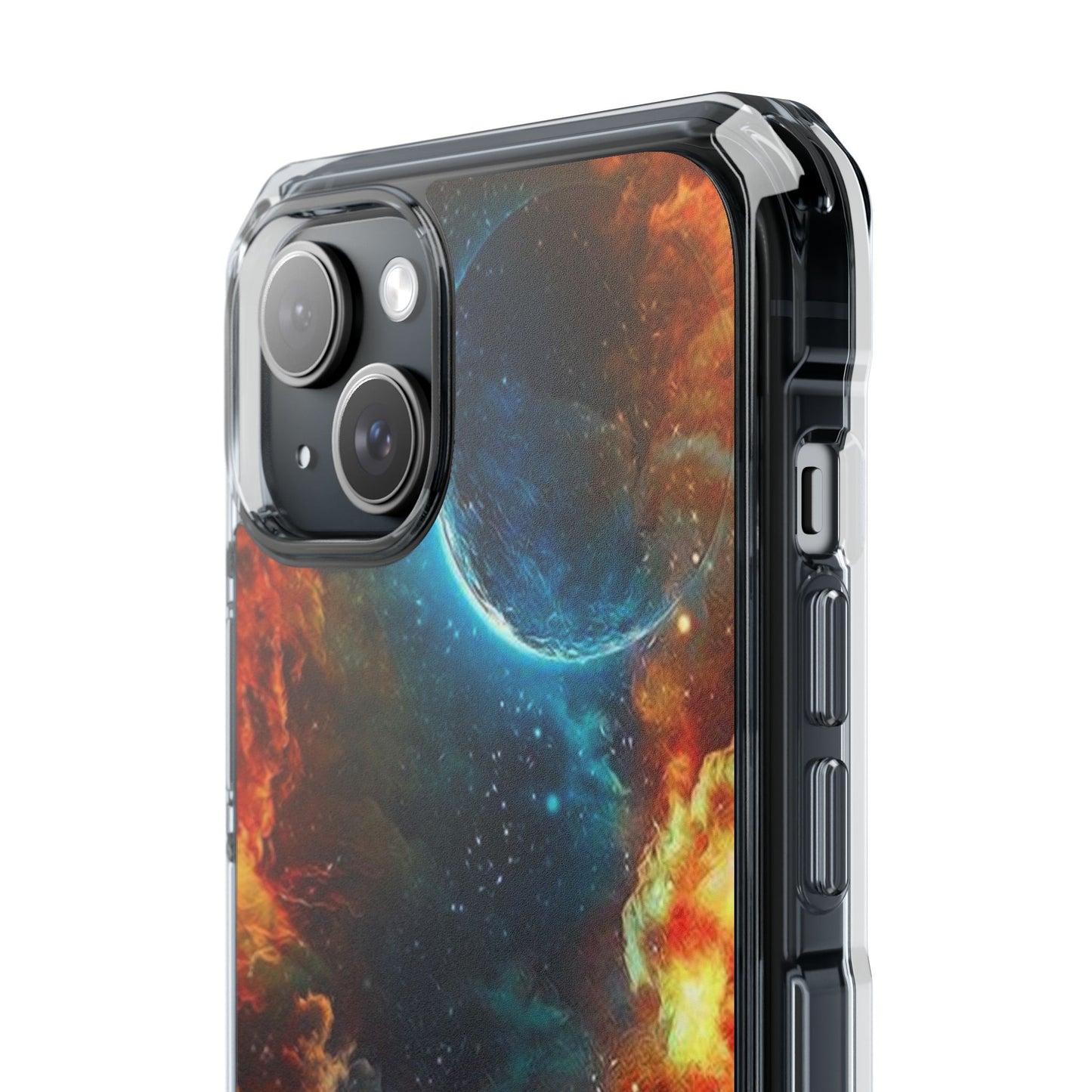 Space Clouds | Iphone 16 Pro Max | Magnetic Clear Impact Cases