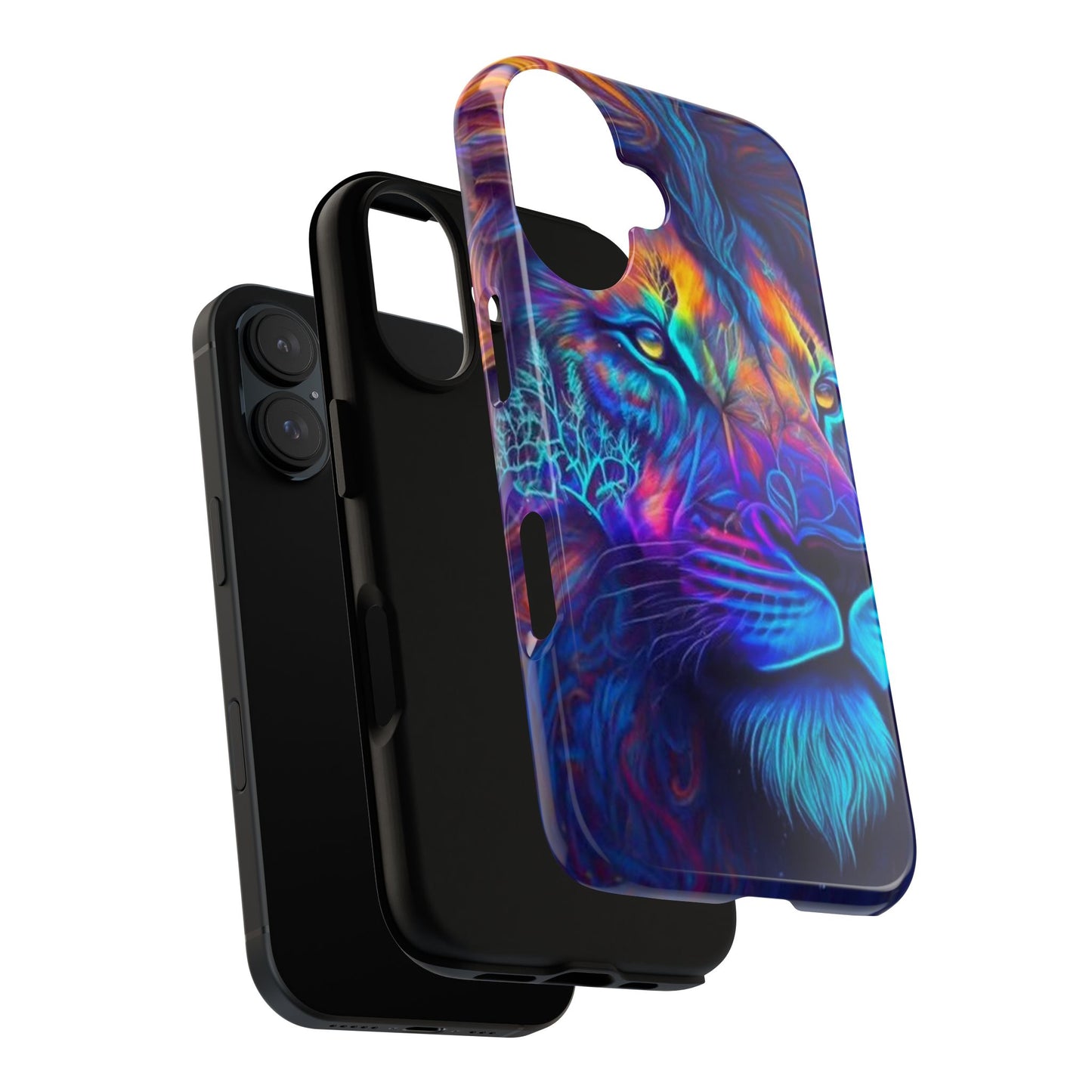 Lion Neon Color | Iphone 16 Pro Max | IPhone Tough Cases