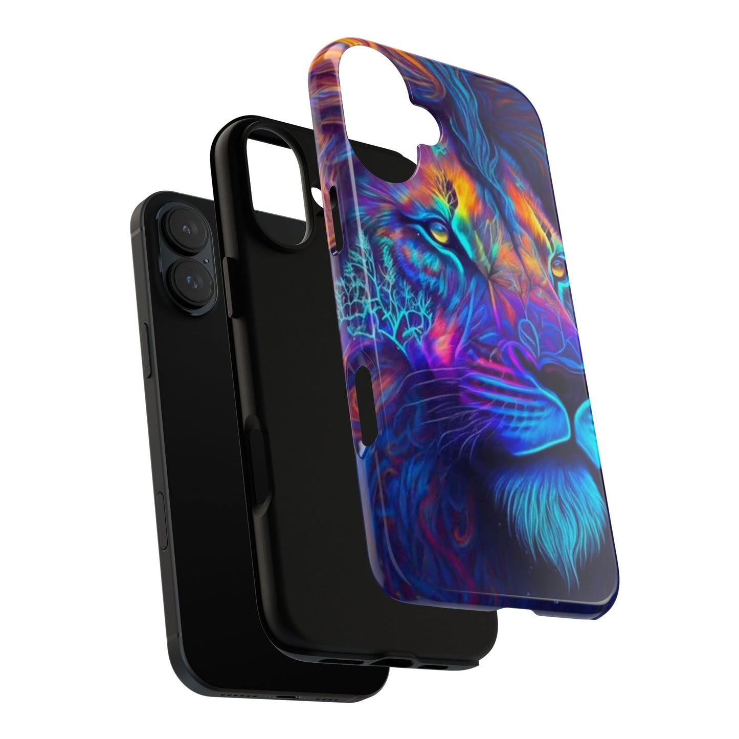 Lion Neon Color | Iphone 16 Pro Max | IPhone Tough Cases