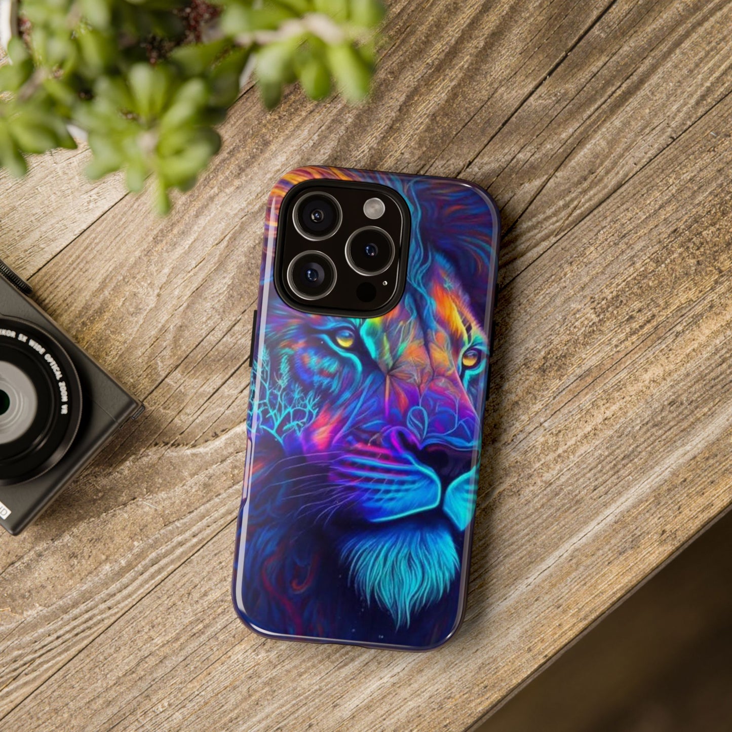 Lion Neon Color | Iphone 16 Pro Max | IPhone Tough Cases