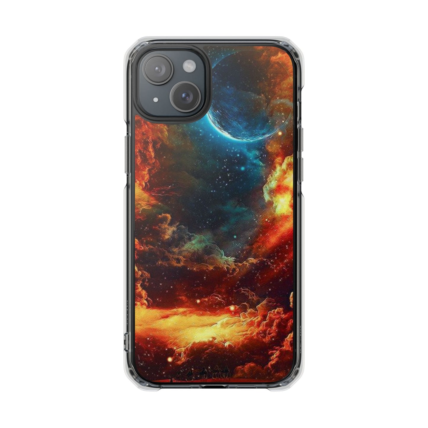 Space Clouds | Iphone 16 Pro Max | Magnetic Clear Impact Cases