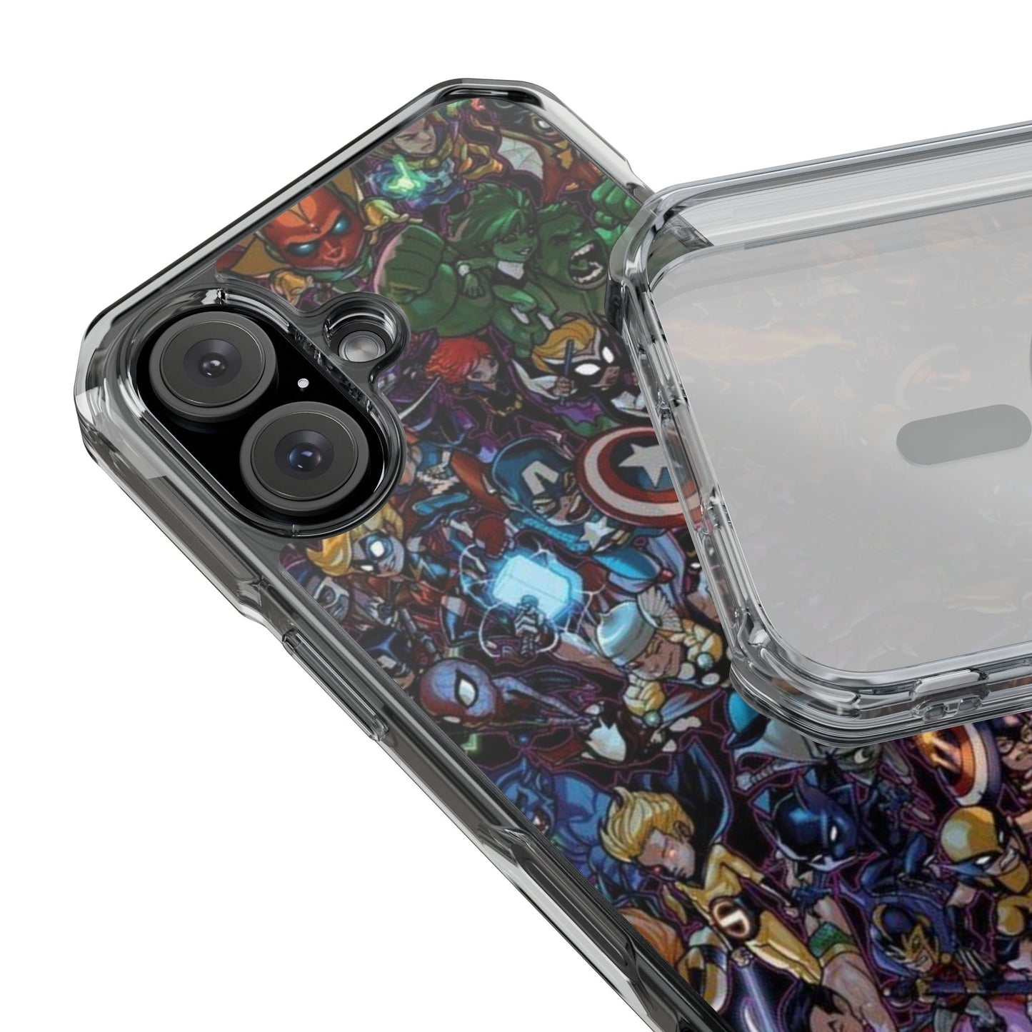 Marvel Heroes | Iphone 16 Pro Max | Magnetic Clear Impact Cases